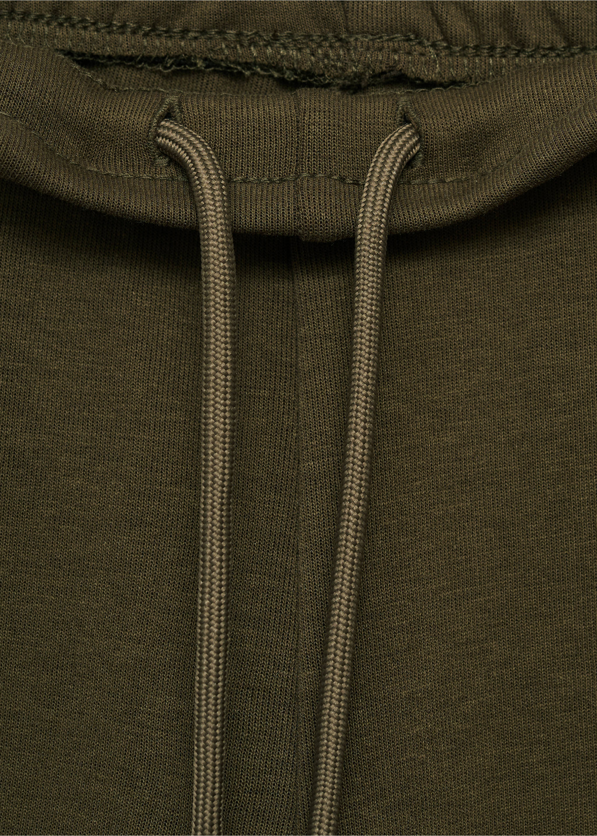 Joggers algodón cintura elástica - Detalle del artículo 8, Oliva. Ref: 17035978-00.
