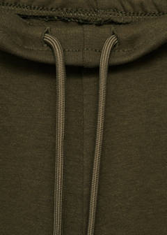 Cotton joggers with elastic waist — Olive Green 8