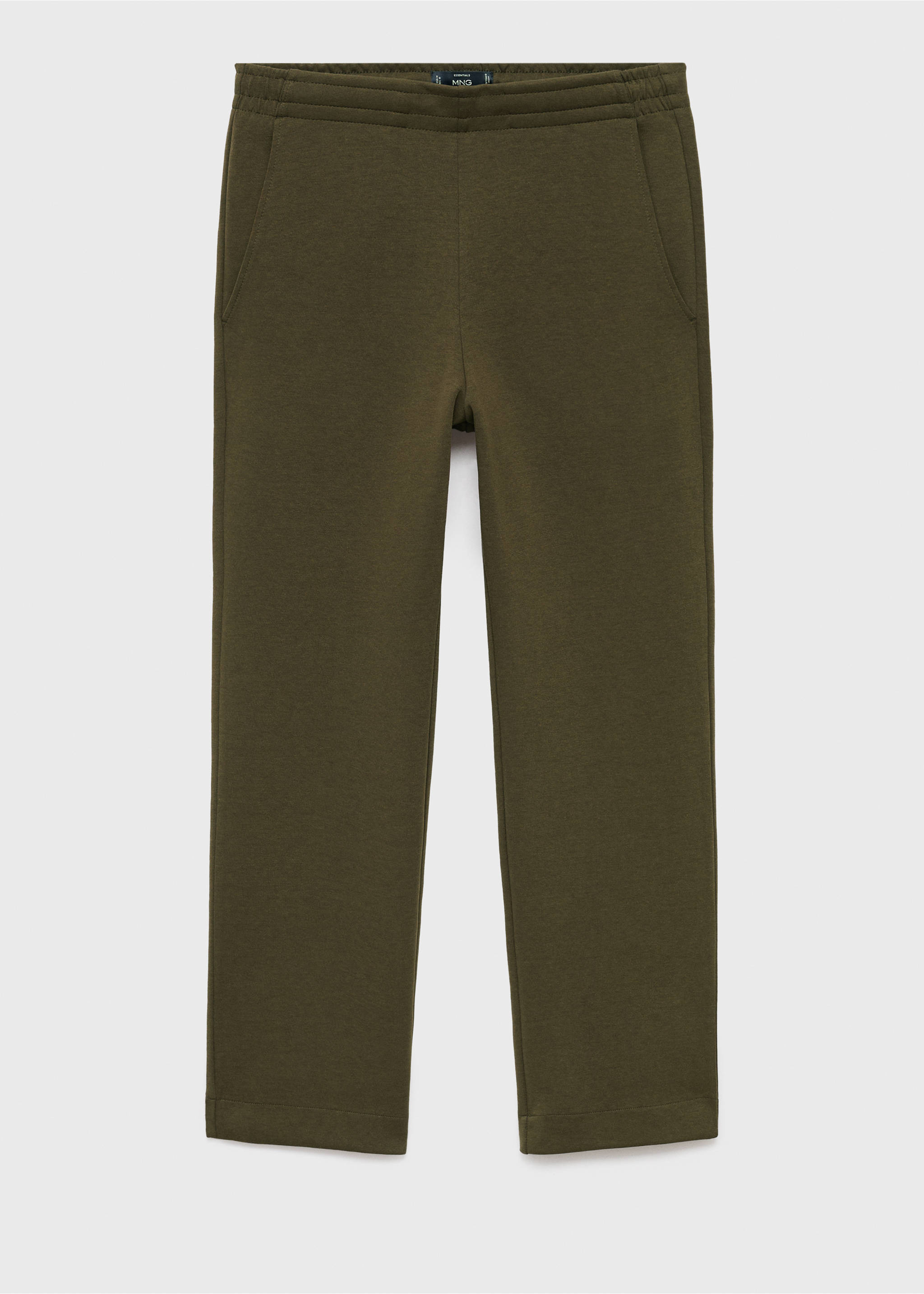Joggers algodón cintura elástica - Artículo sin modelo, Oliva. Ref: 17035978-00.