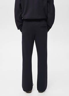 Cotton joggers with elastic waist — Navy 3