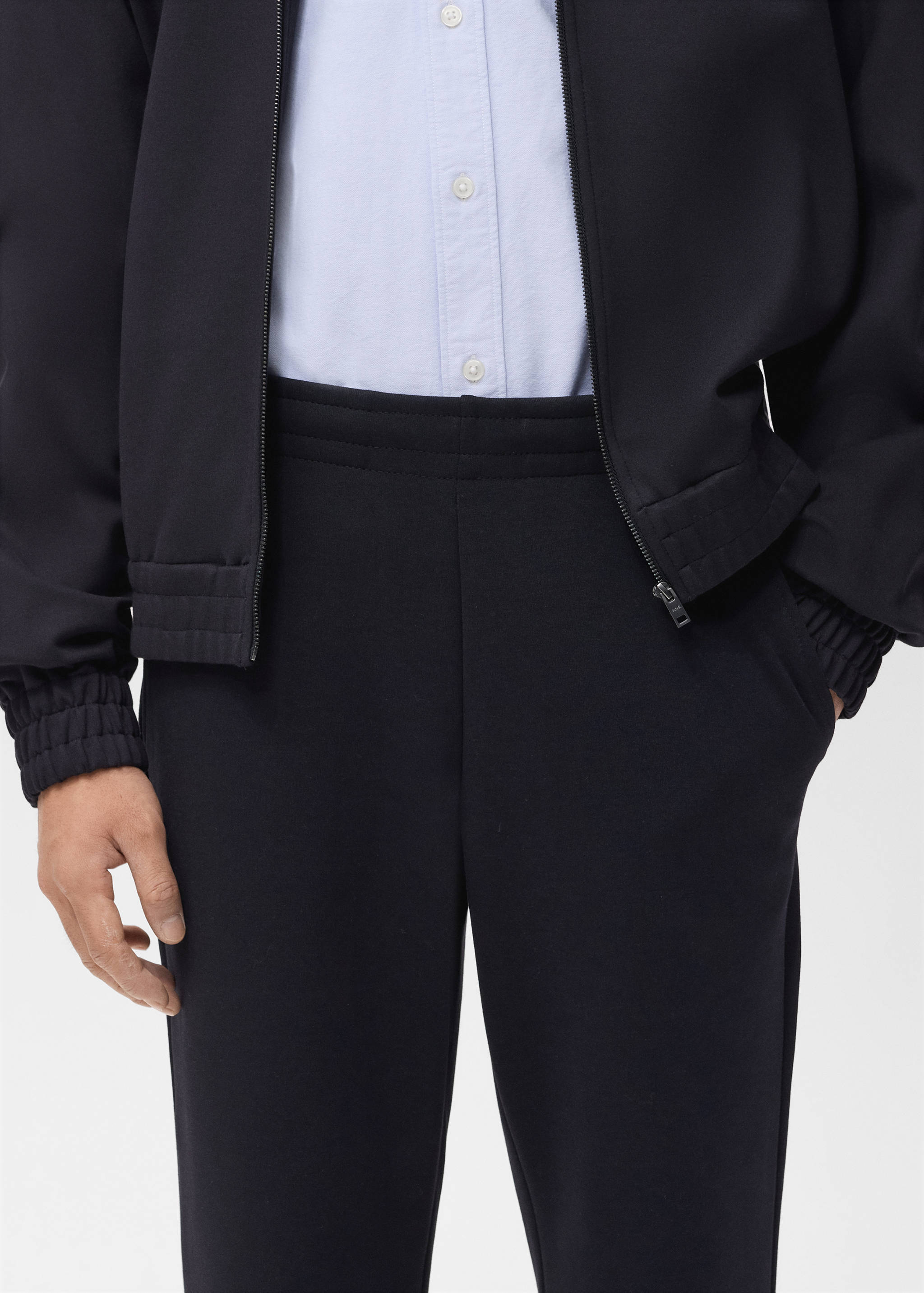 سروال رياضي بخصر مطاطي من القطن - تفاصيل المنتج 6