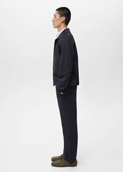 Cotton joggers with elastic waist — Navy 4