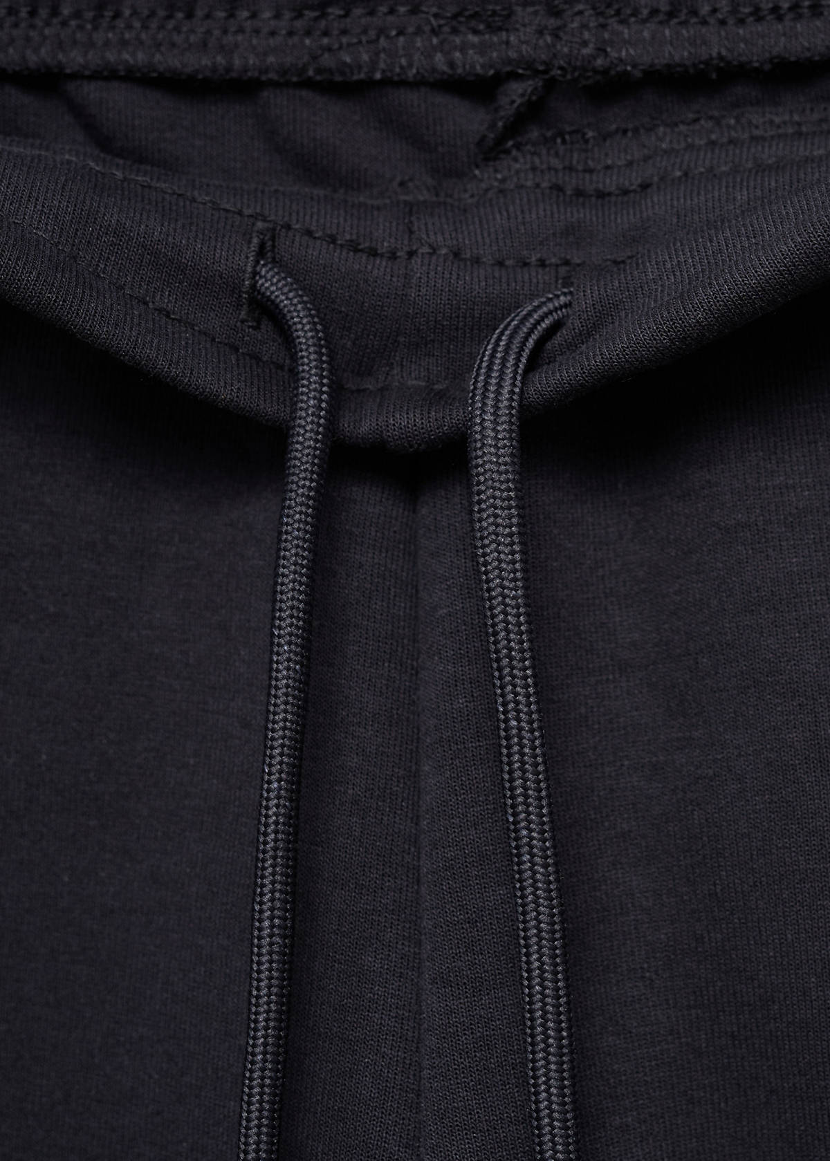 Cotton joggers with elastic waist — Navy