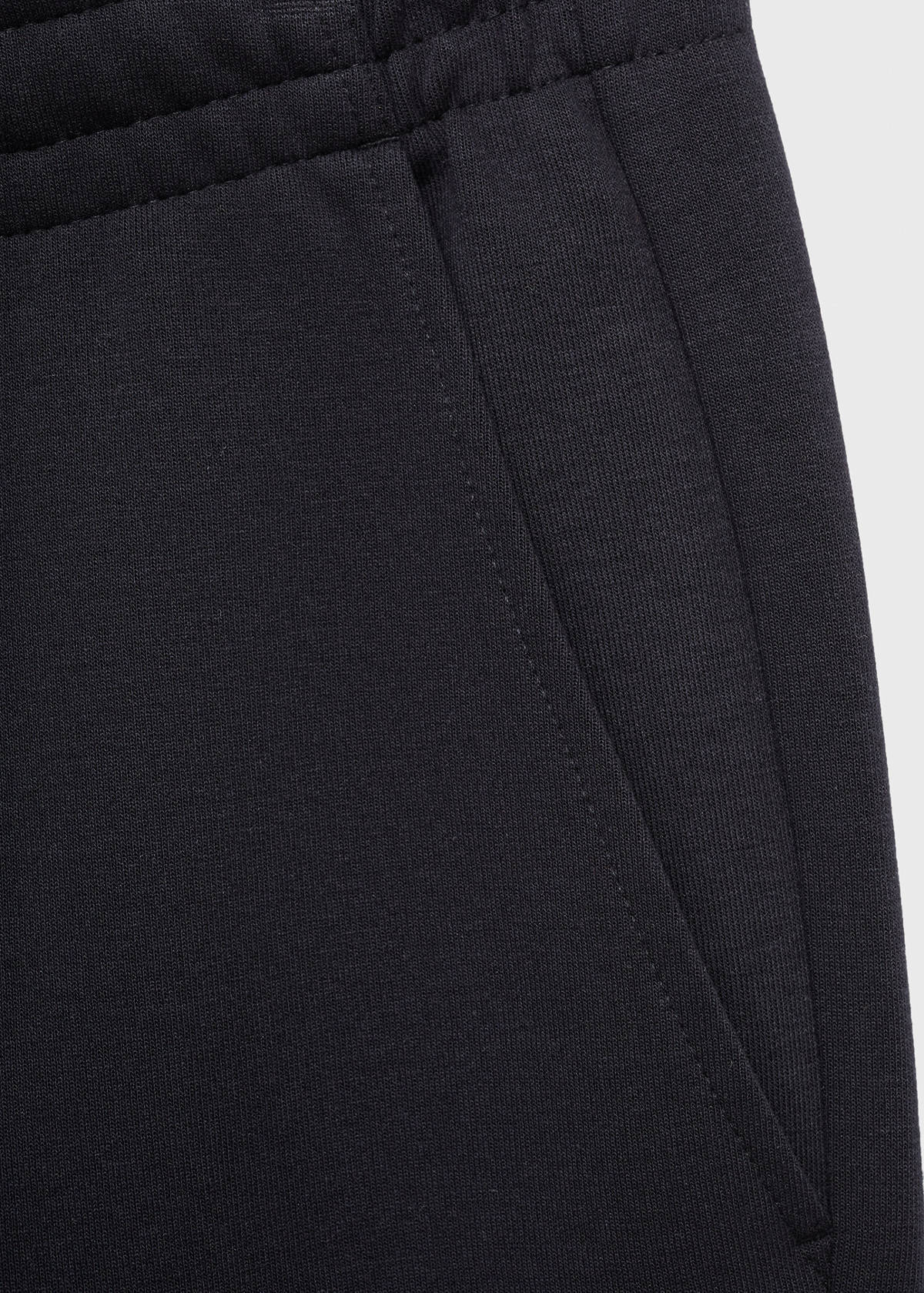 Cotton joggers with elastic waist — Navy