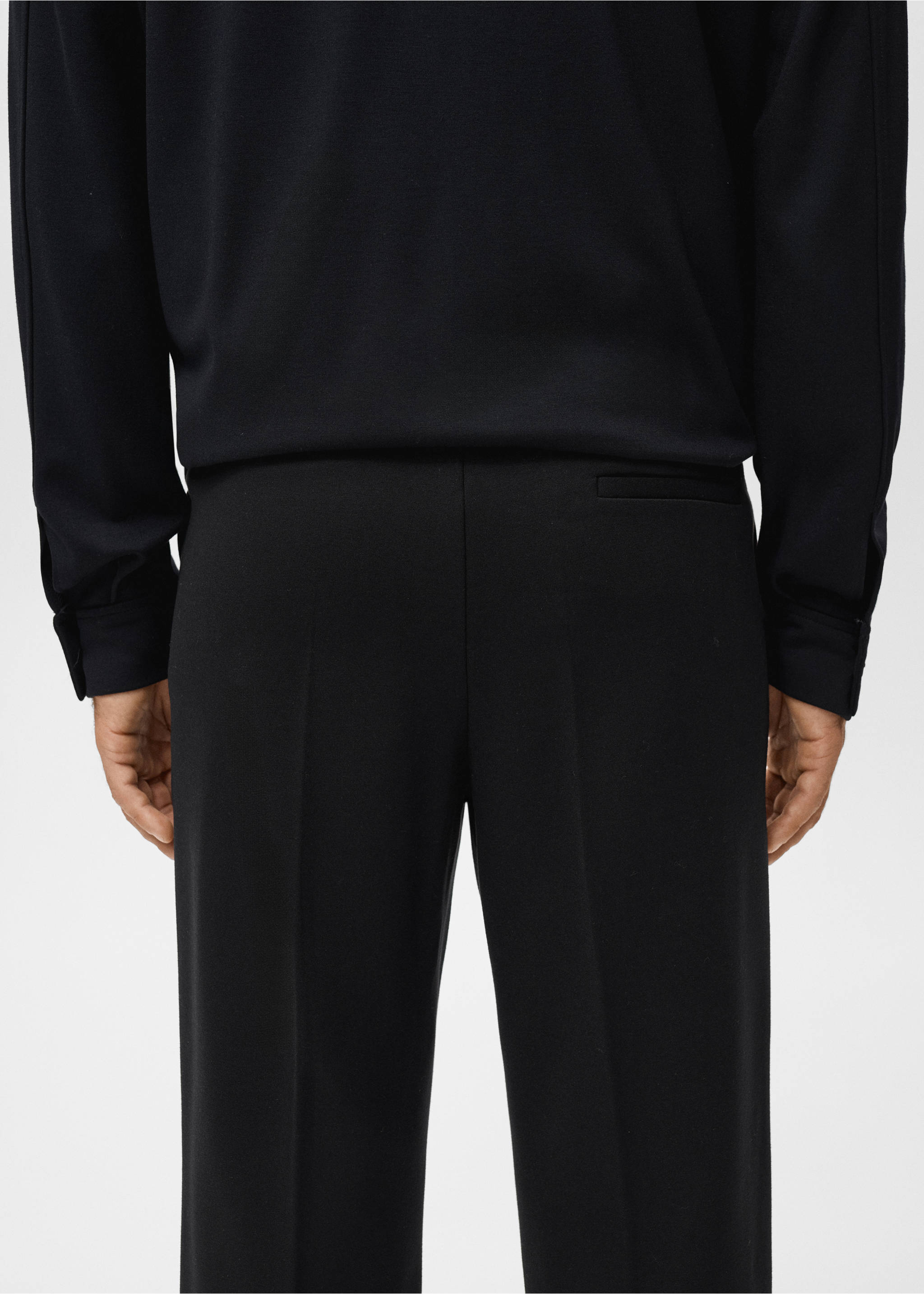 Pantalón jogger cintura elástica - Detalle del artículo 3, Negro. Ref: 17035979-00.
