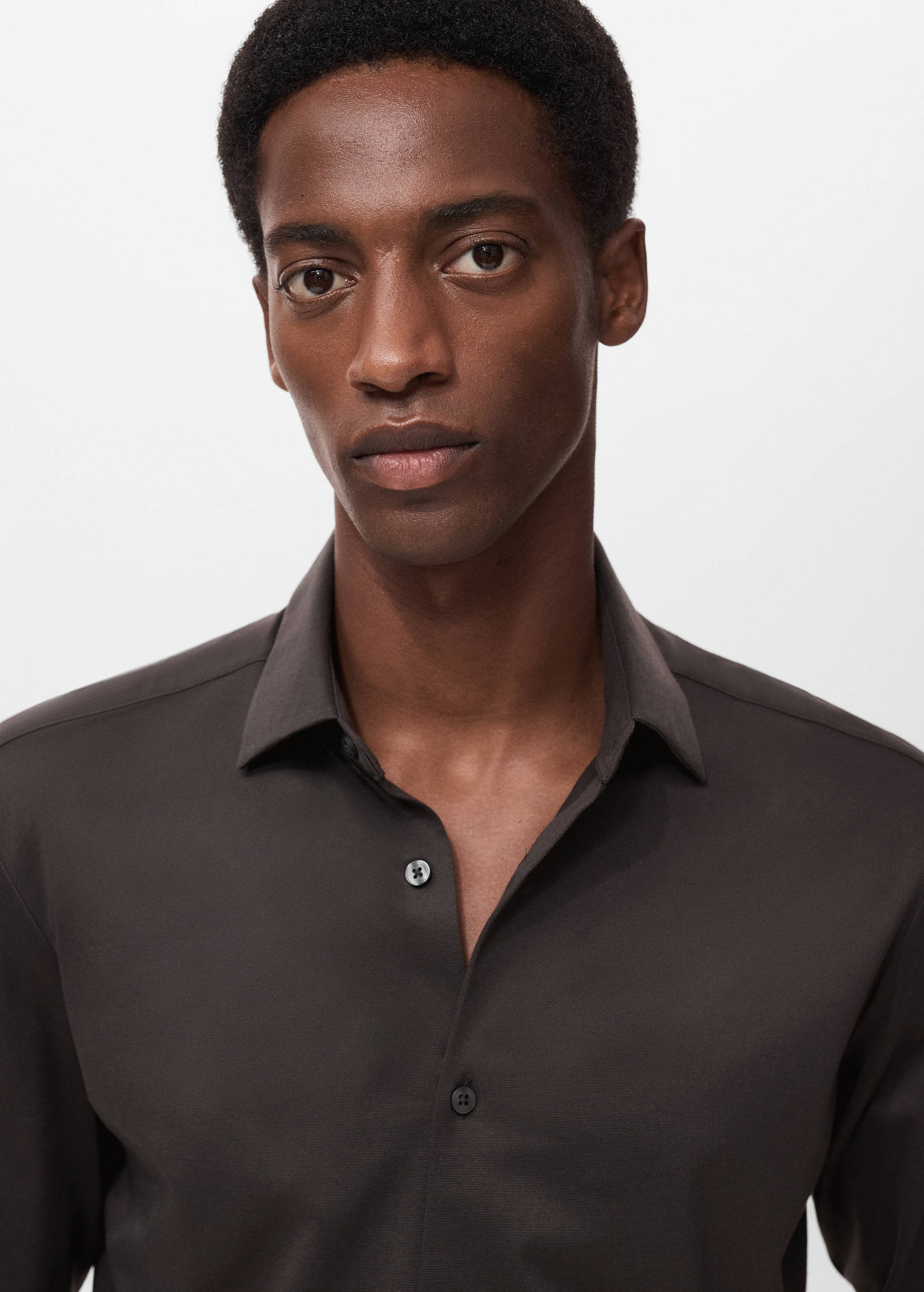 Comfort stretch non-iron shirt - Details of the article 1