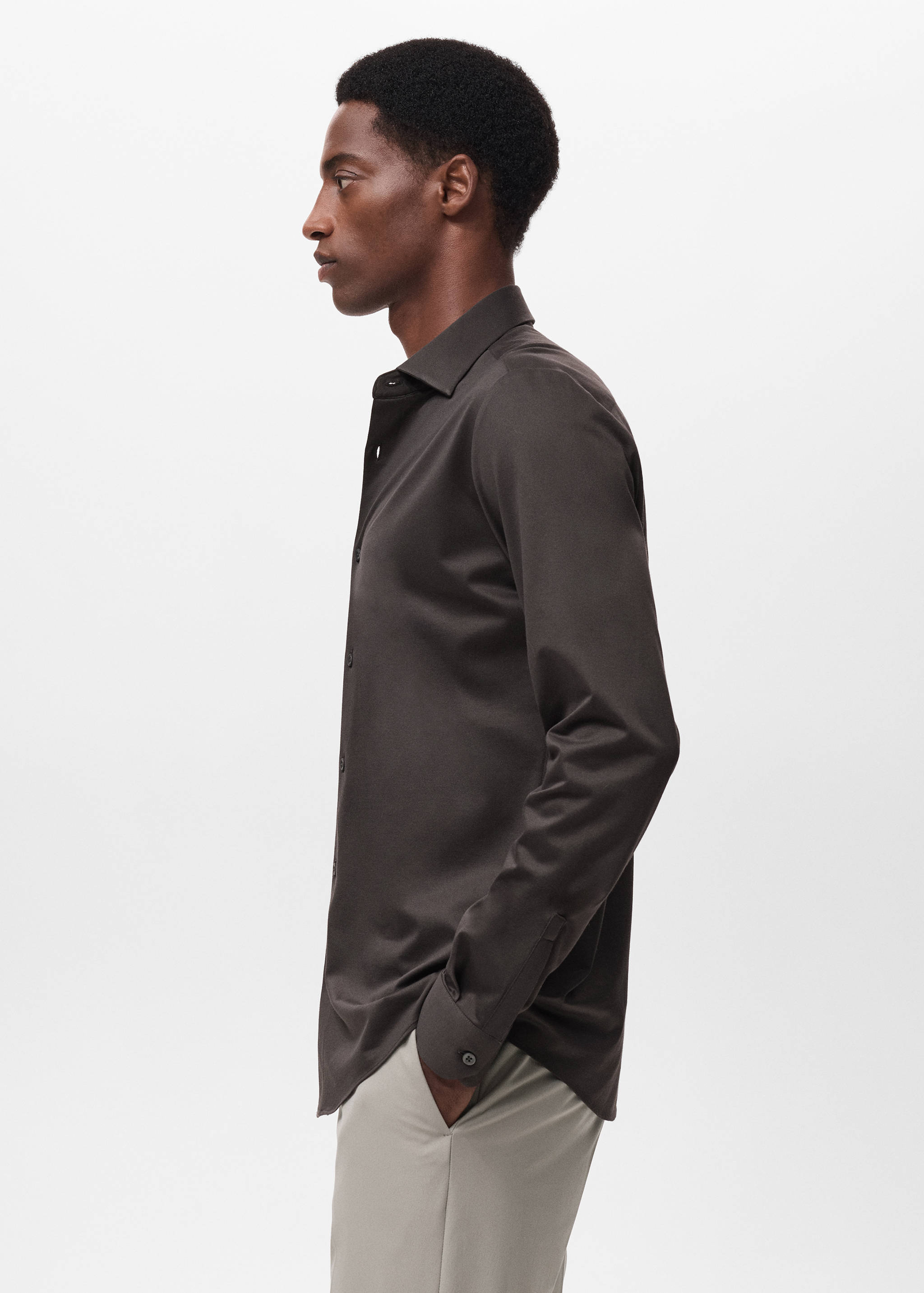 Comfort stretch non-iron shirt - Details of the article 2