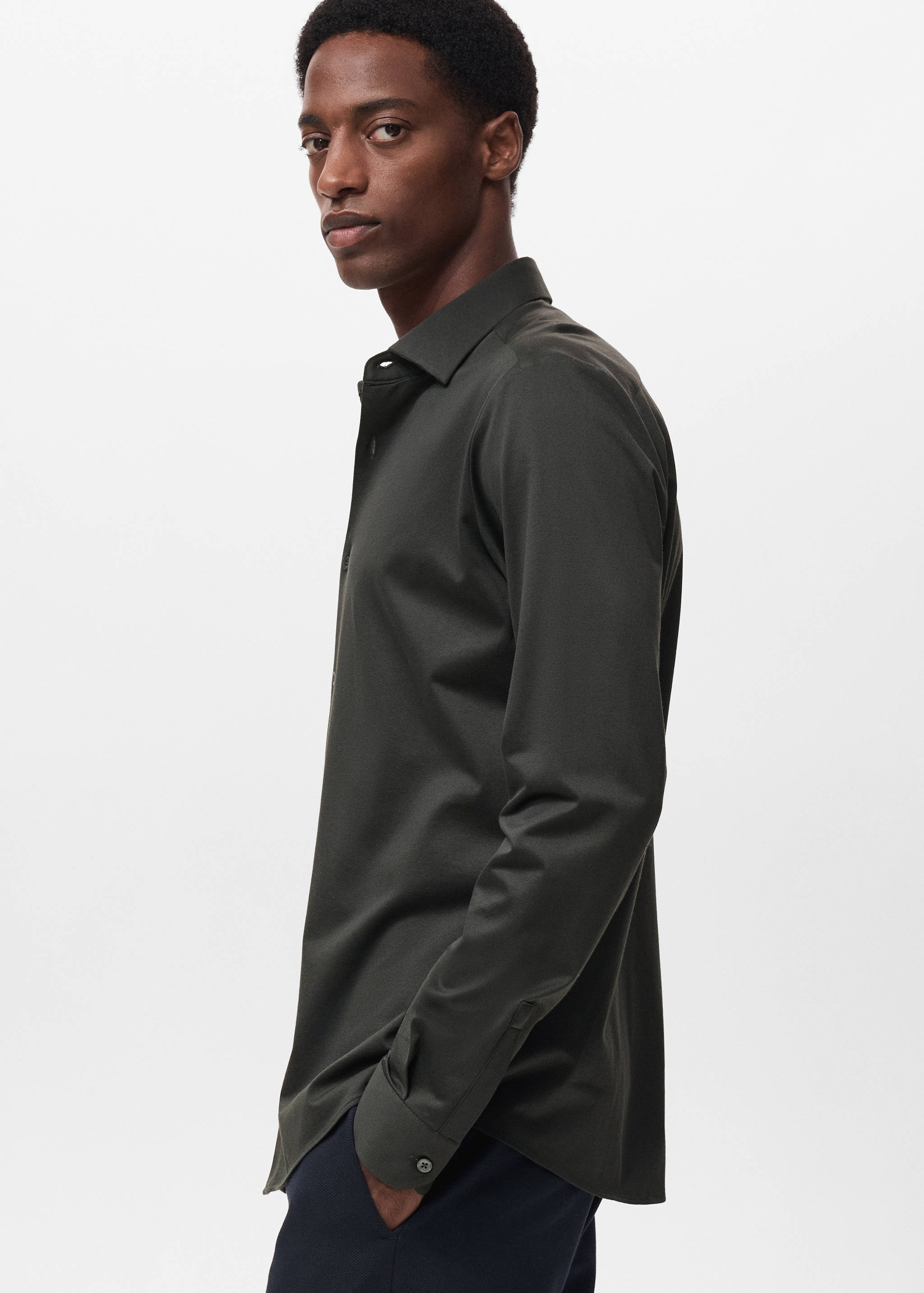 Comfort stretch non-iron shirt - Details of the article 2