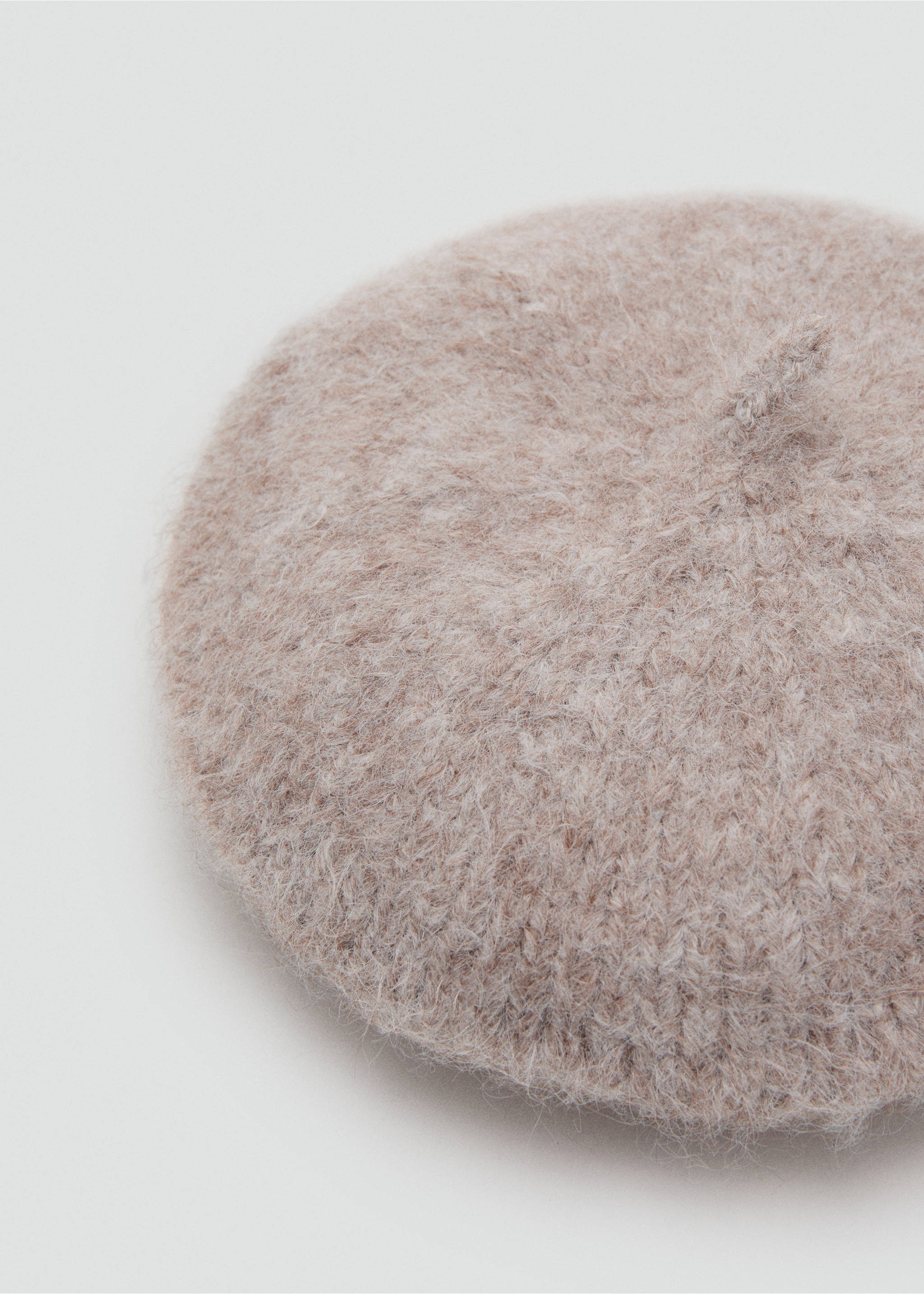 Wool-blend beret - Medium plane, Medium Brown. Ref: 17035990-00.