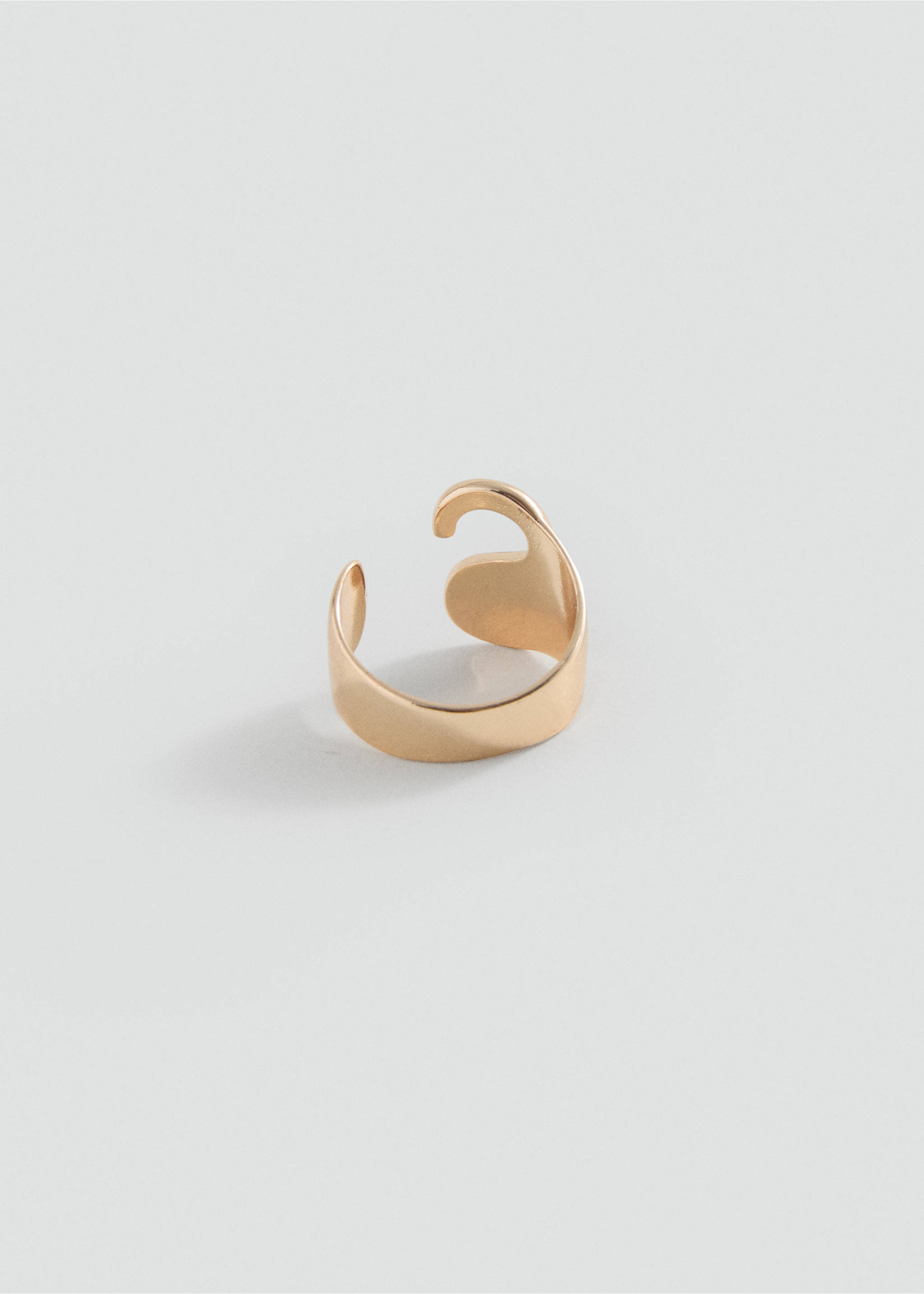 Anillo diseño letra - Plano medio, Oro. Ref: 17035995-00.