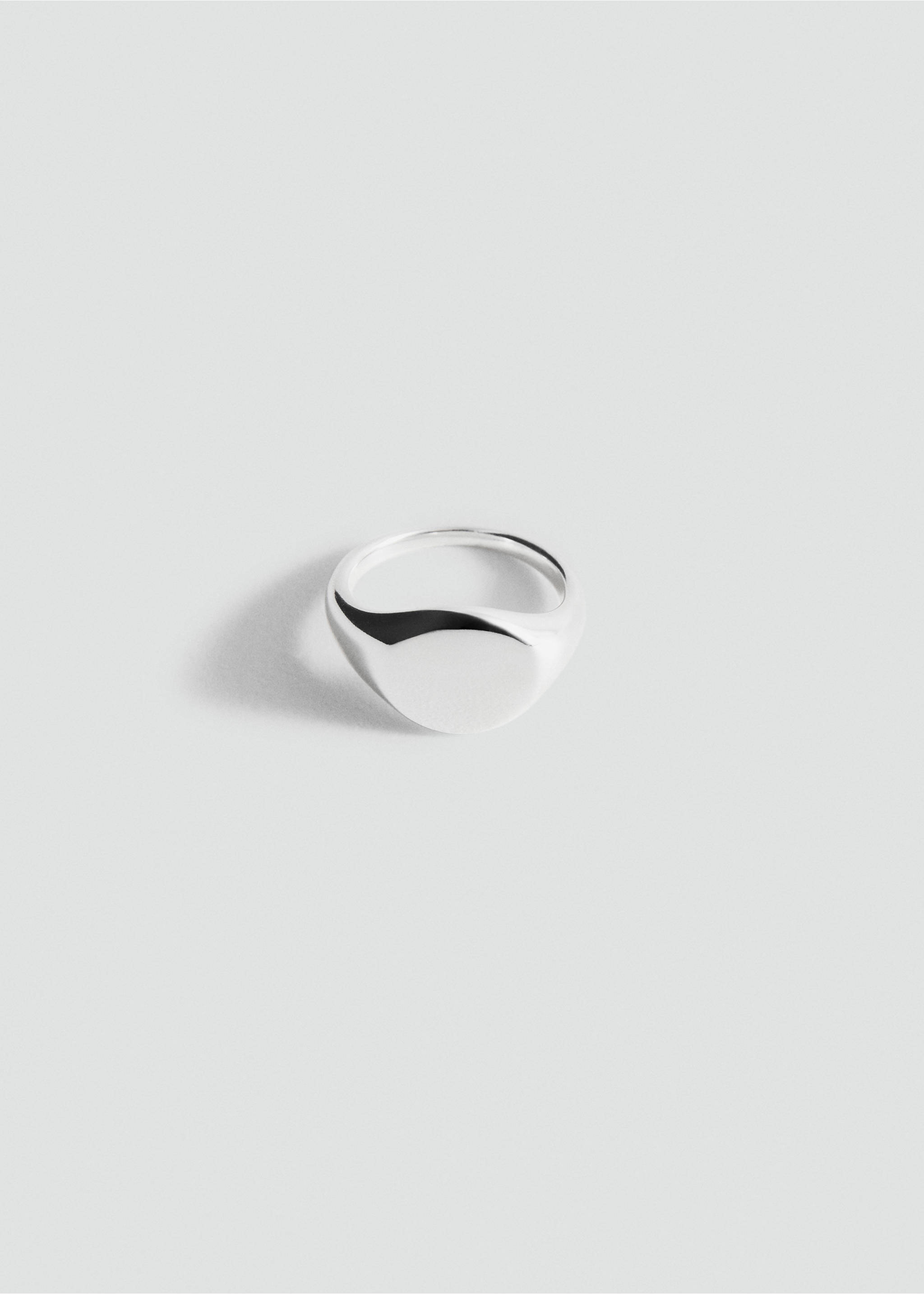Stainless steel signet ring - Article without model, Silver. Ref: 17035996-00.