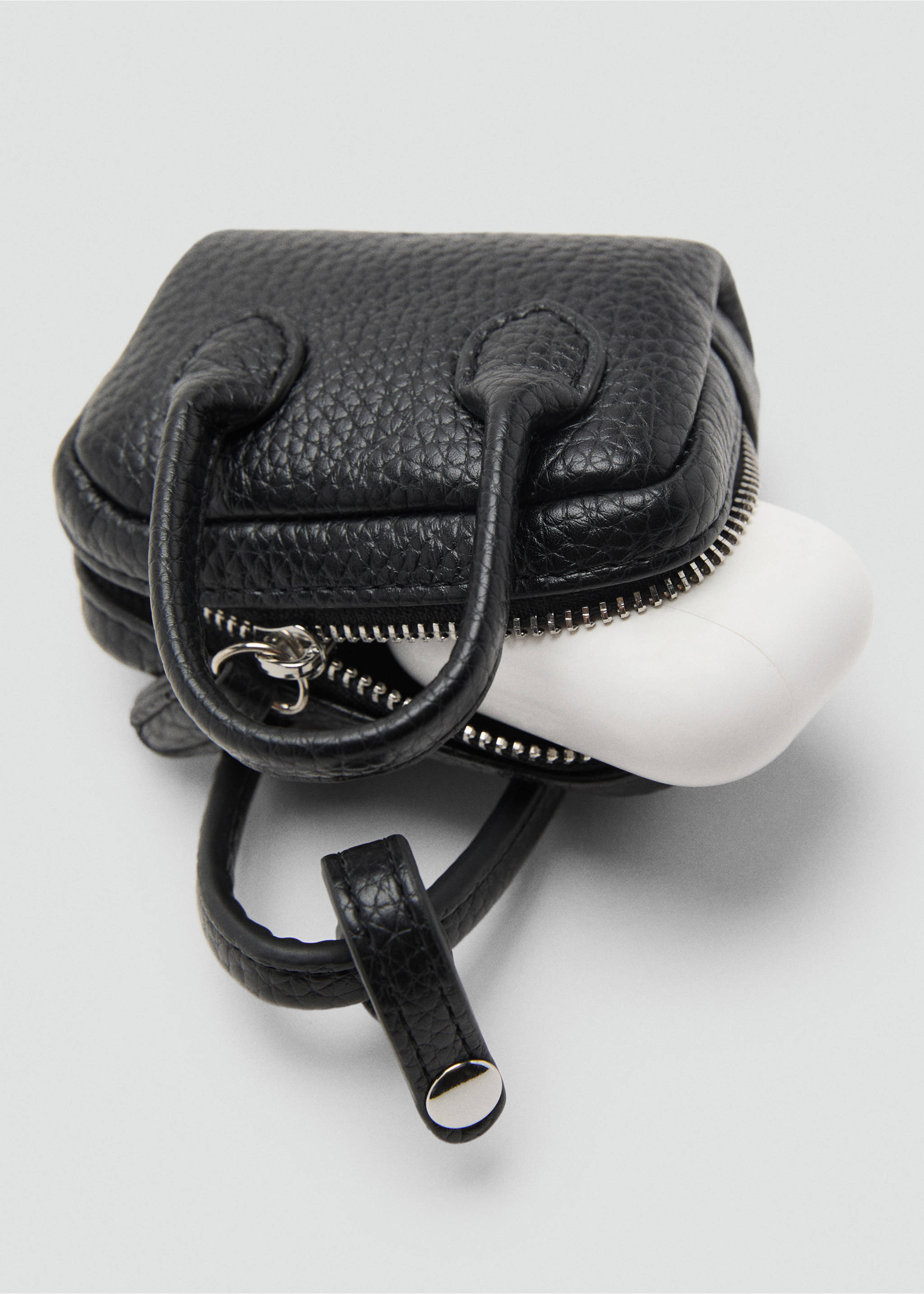 Multi-charm bear handbag keyring - Details of the article 2, Grey. Ref: 17035998-00.