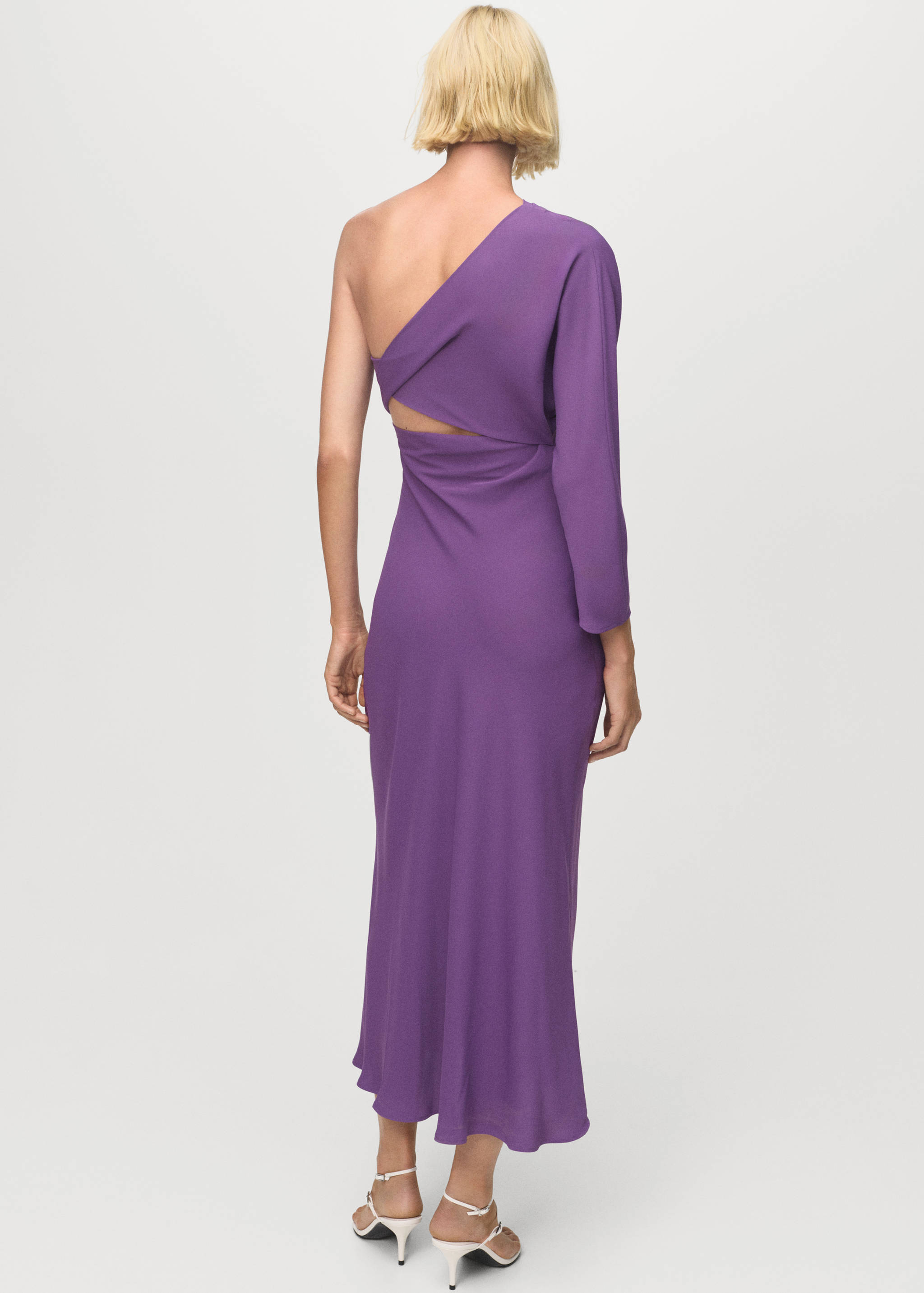 Ασύμμετρο φόρεμα με cut out - Πίσω όψη προϊόντος