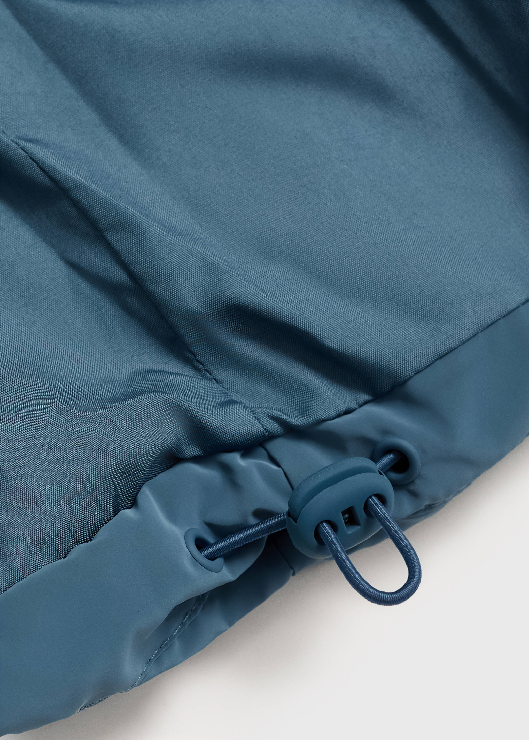 Waxed-effect padded anorak - Details of the article 0