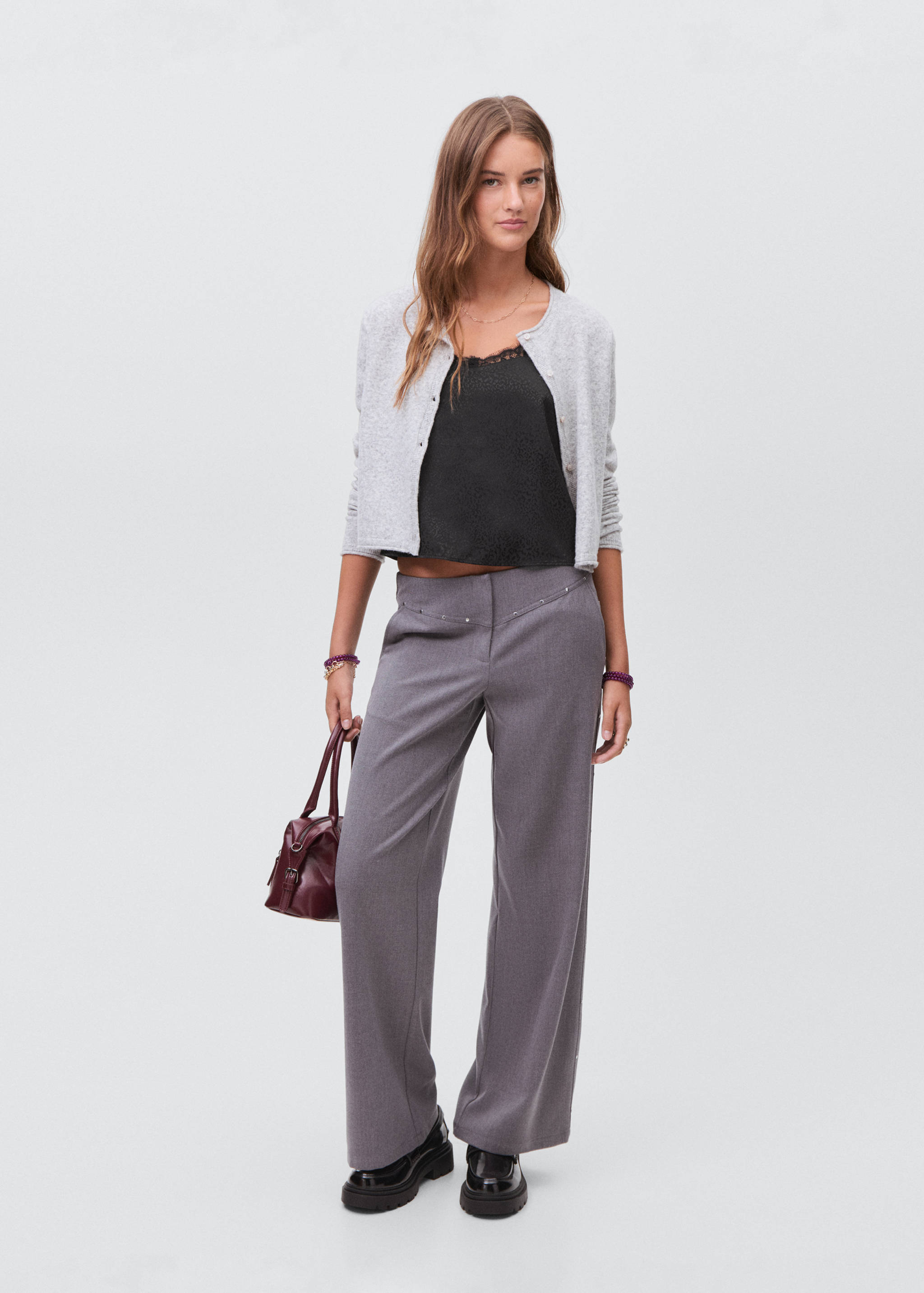 Leopard-print lace top - General plane
