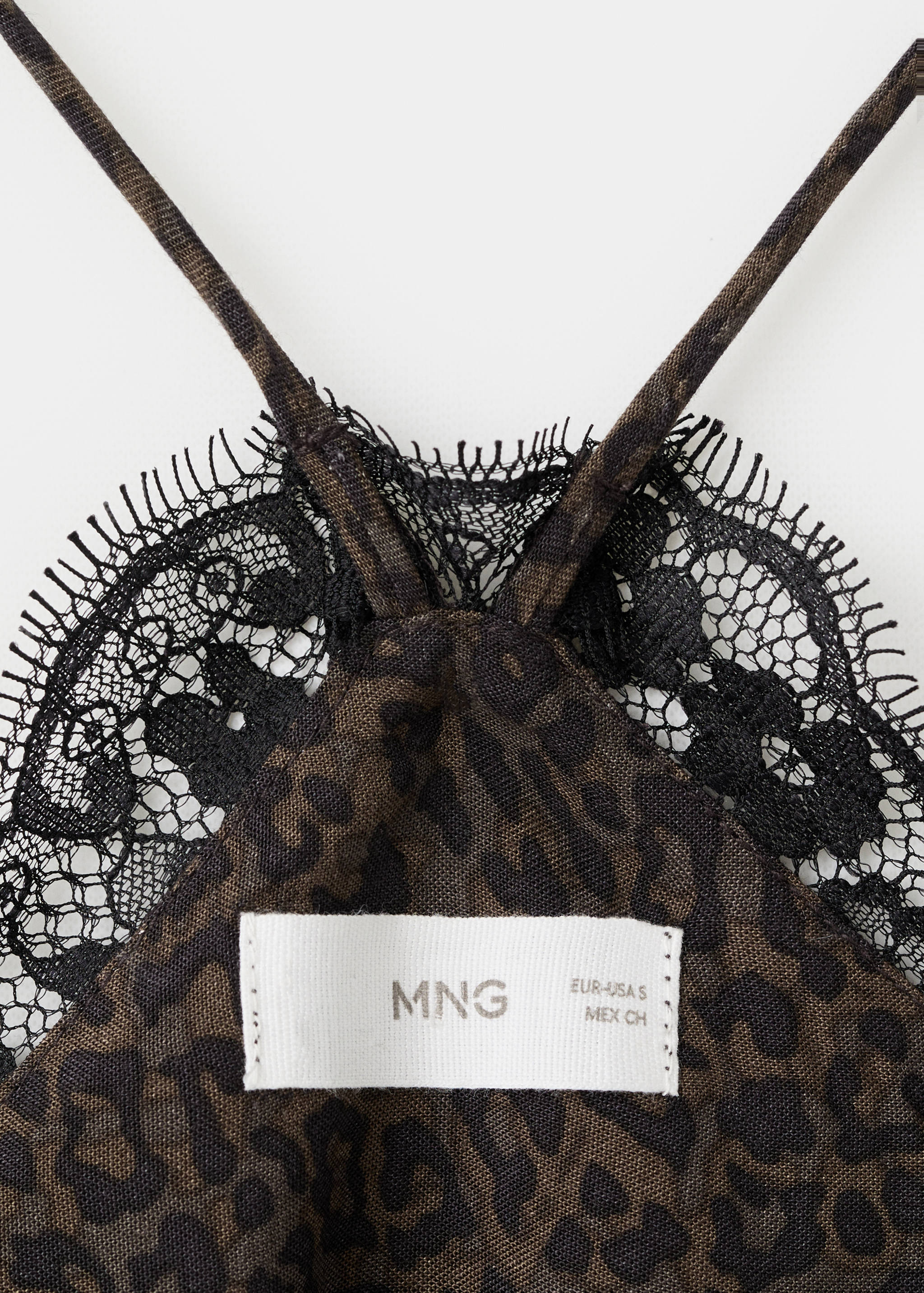 Leopard-print lace top - Details of the article 0