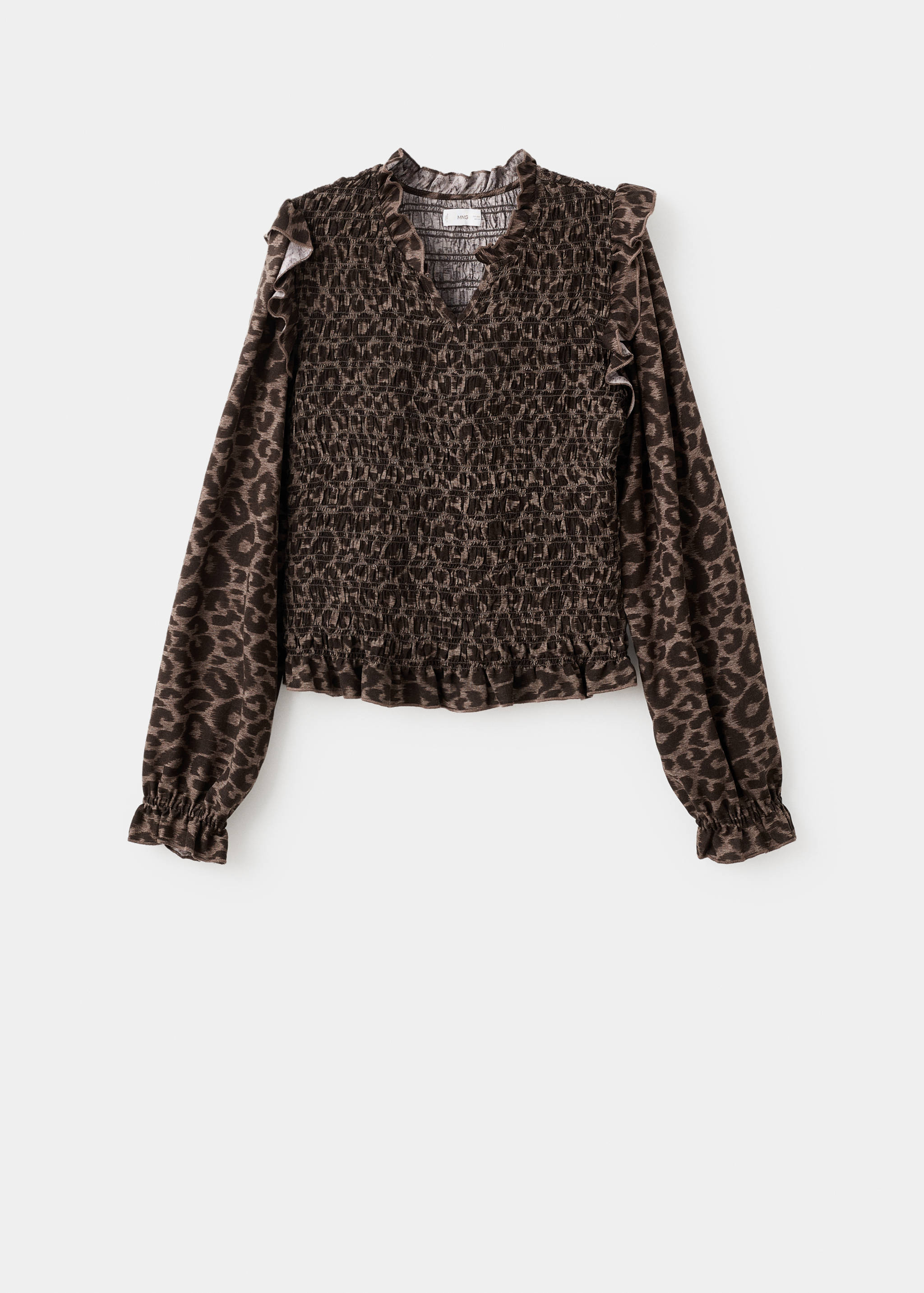 Leopard-print flowy blouse - Article without model