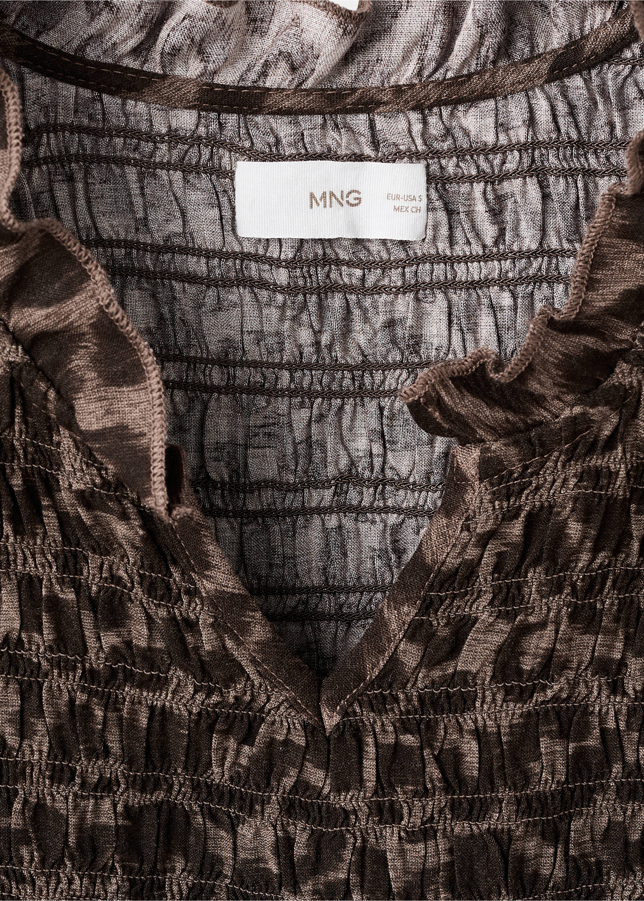 Blusa fluida leopardo - Detalle del artículo 8, Marrón. Ref: 17036336-00.