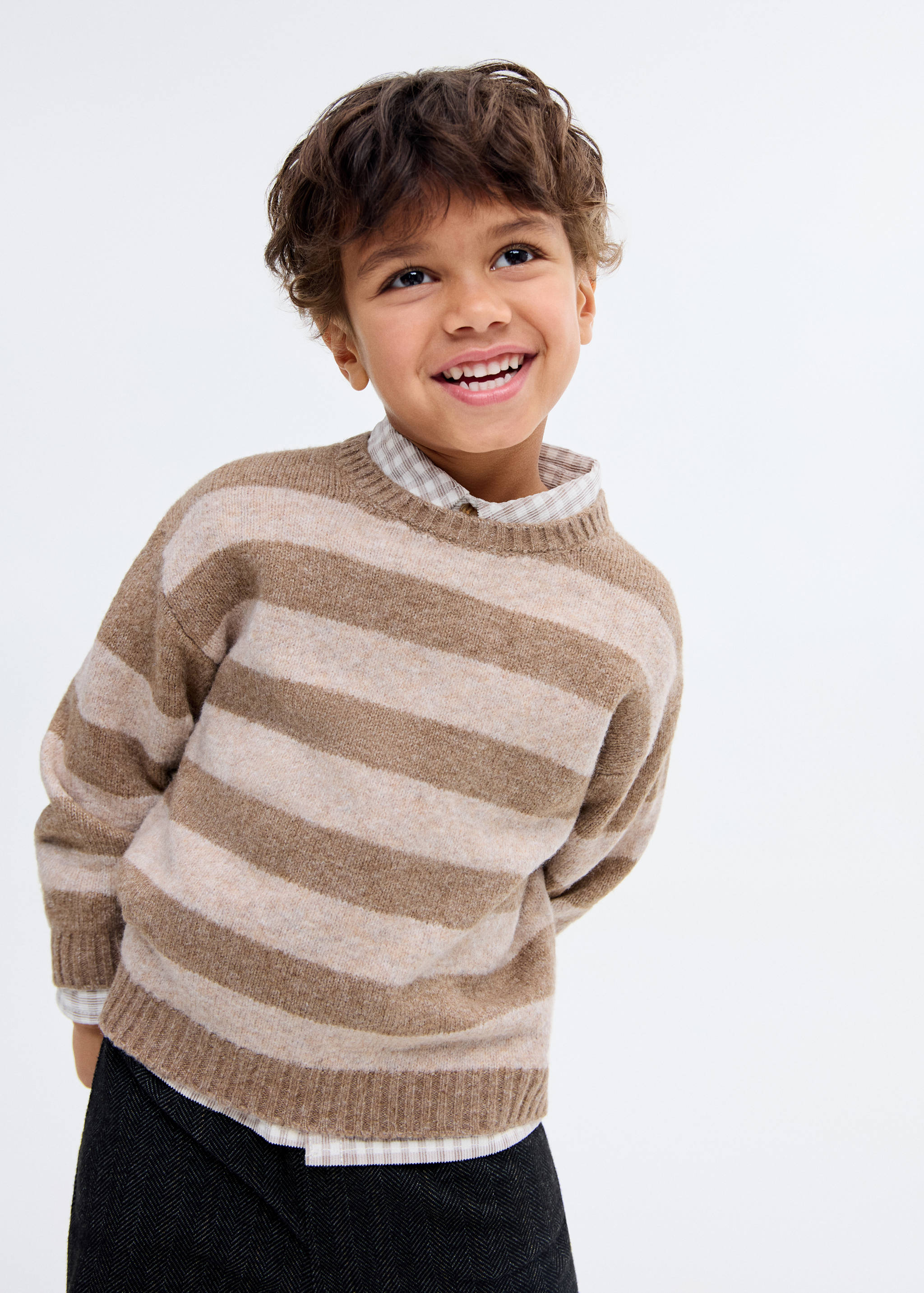 Knit striped sweater - Medium plane