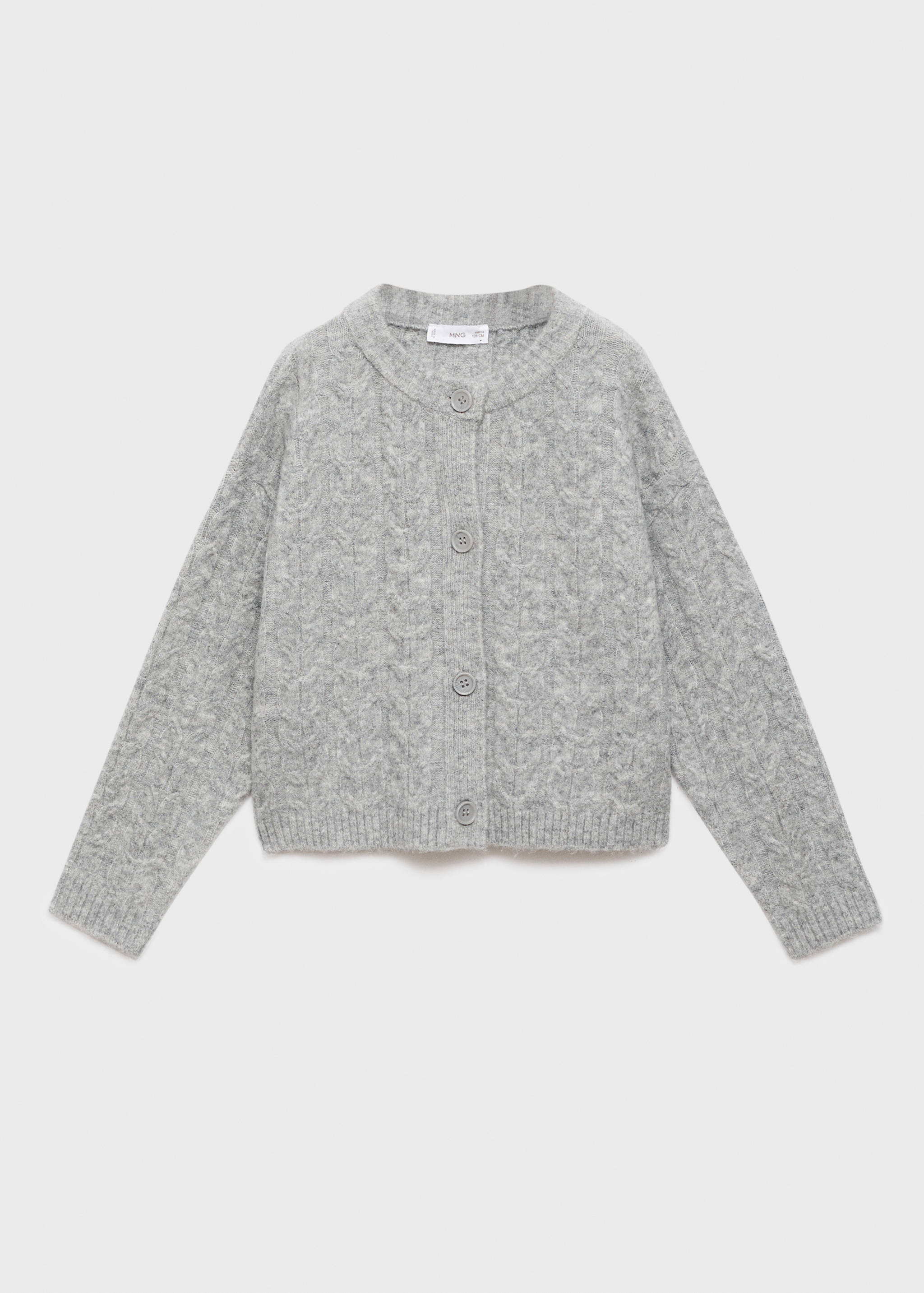 Knitted button cardigan - Article without model