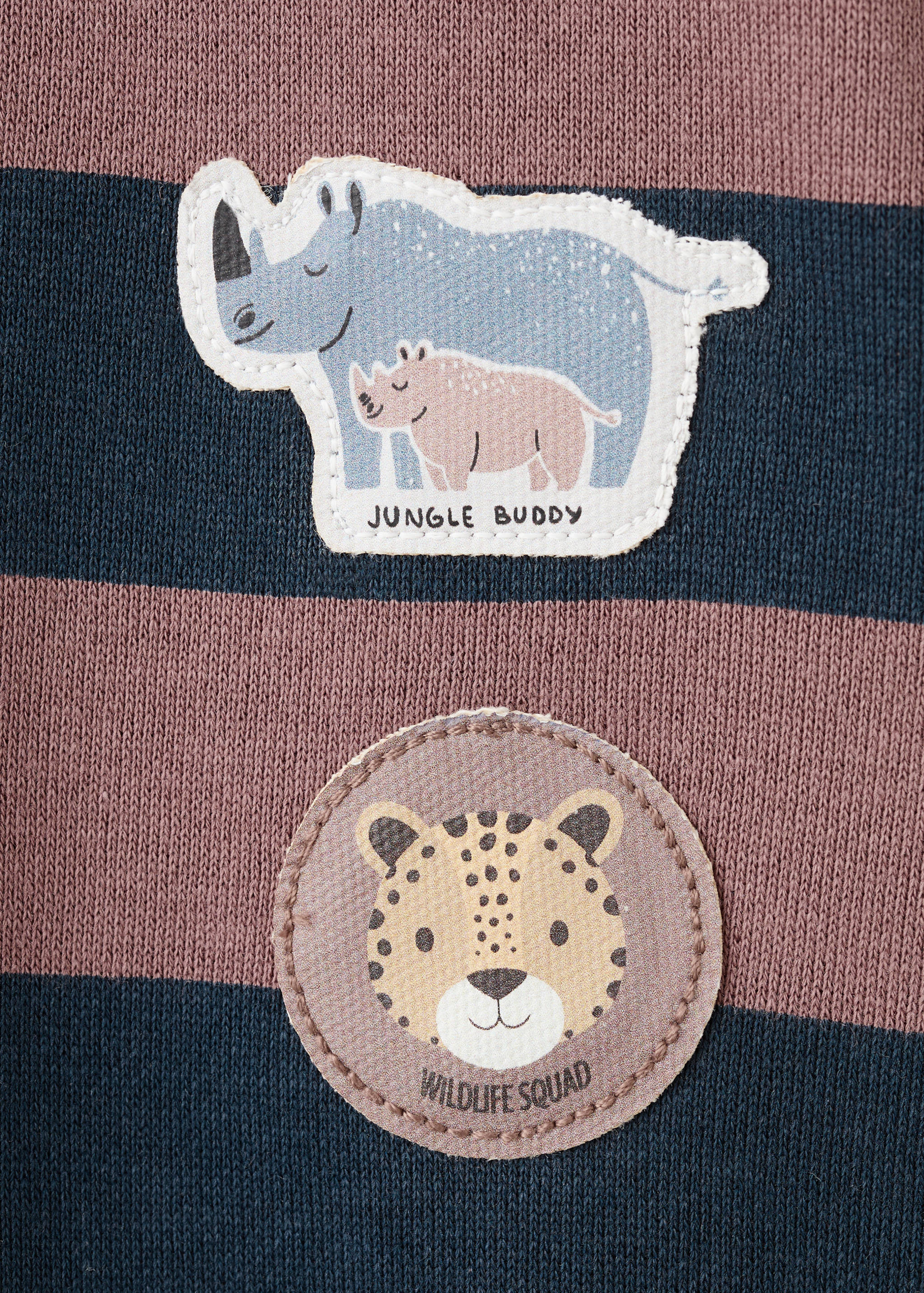 Sweatshirt estampada com gola de polo - Pormenor do artigo 0