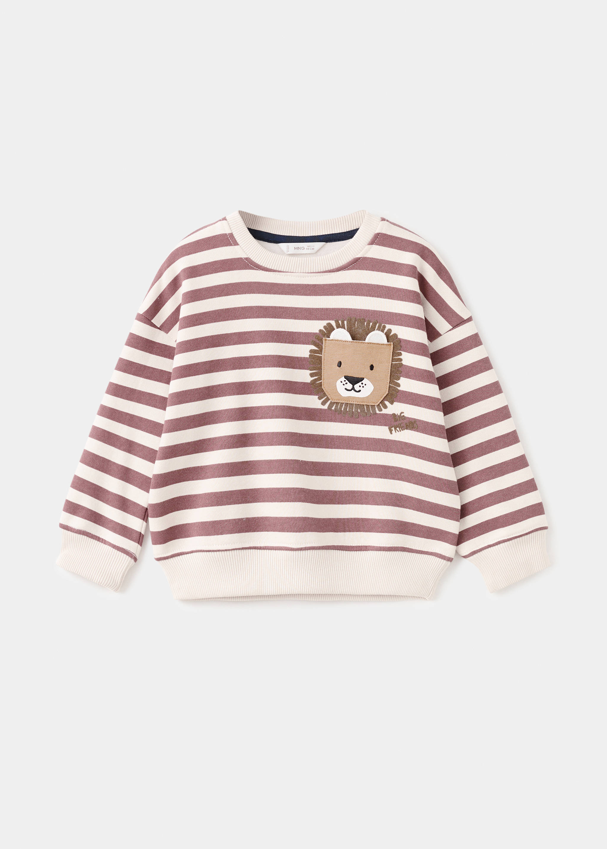 Animal-print striped sweater - Article without model