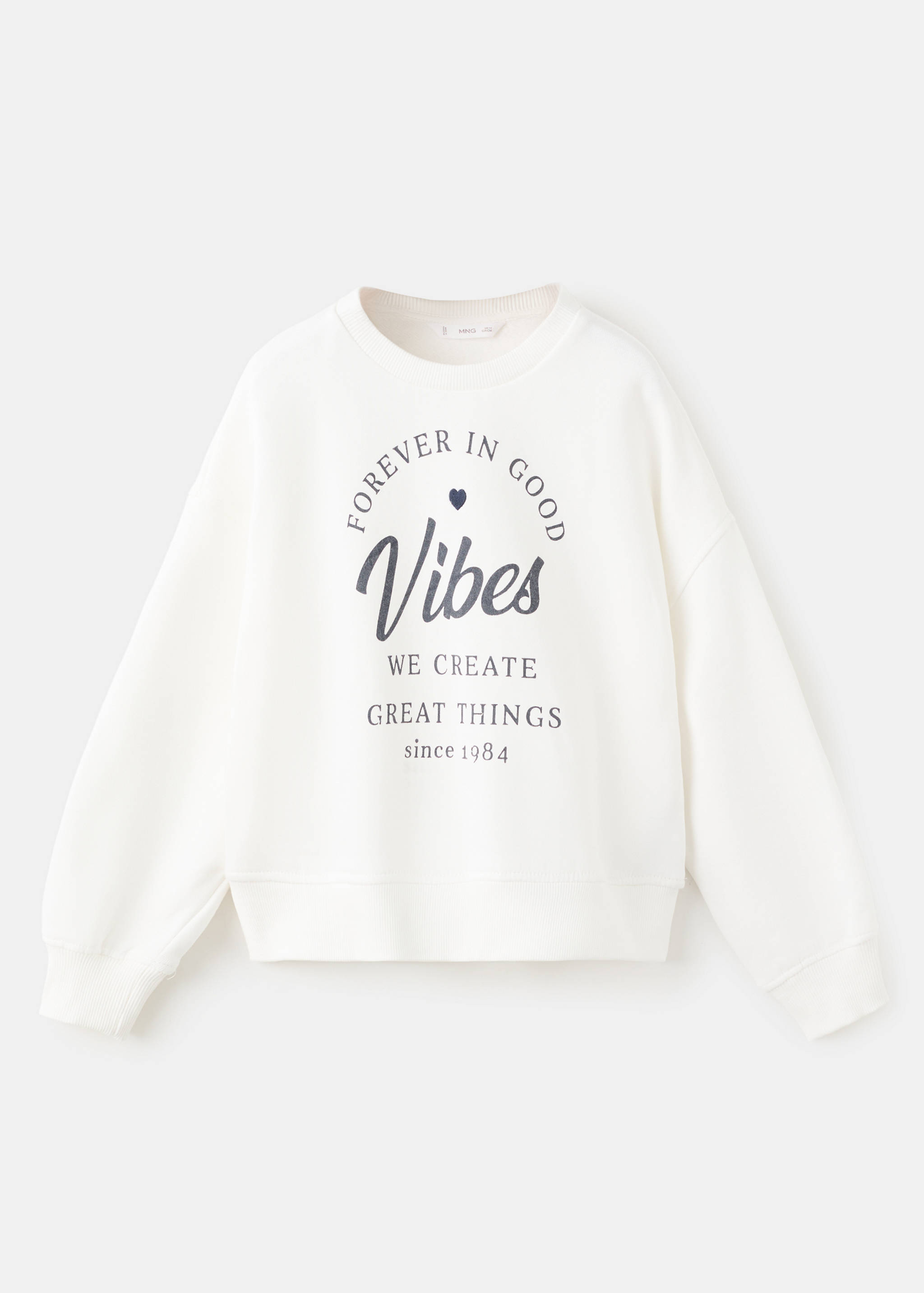 Printed cotton sweatshirt - Article without model