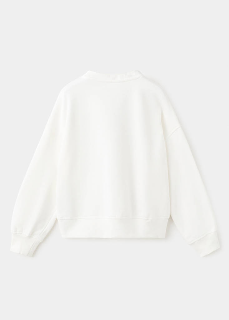 Printed cotton sweatshirt — Off White