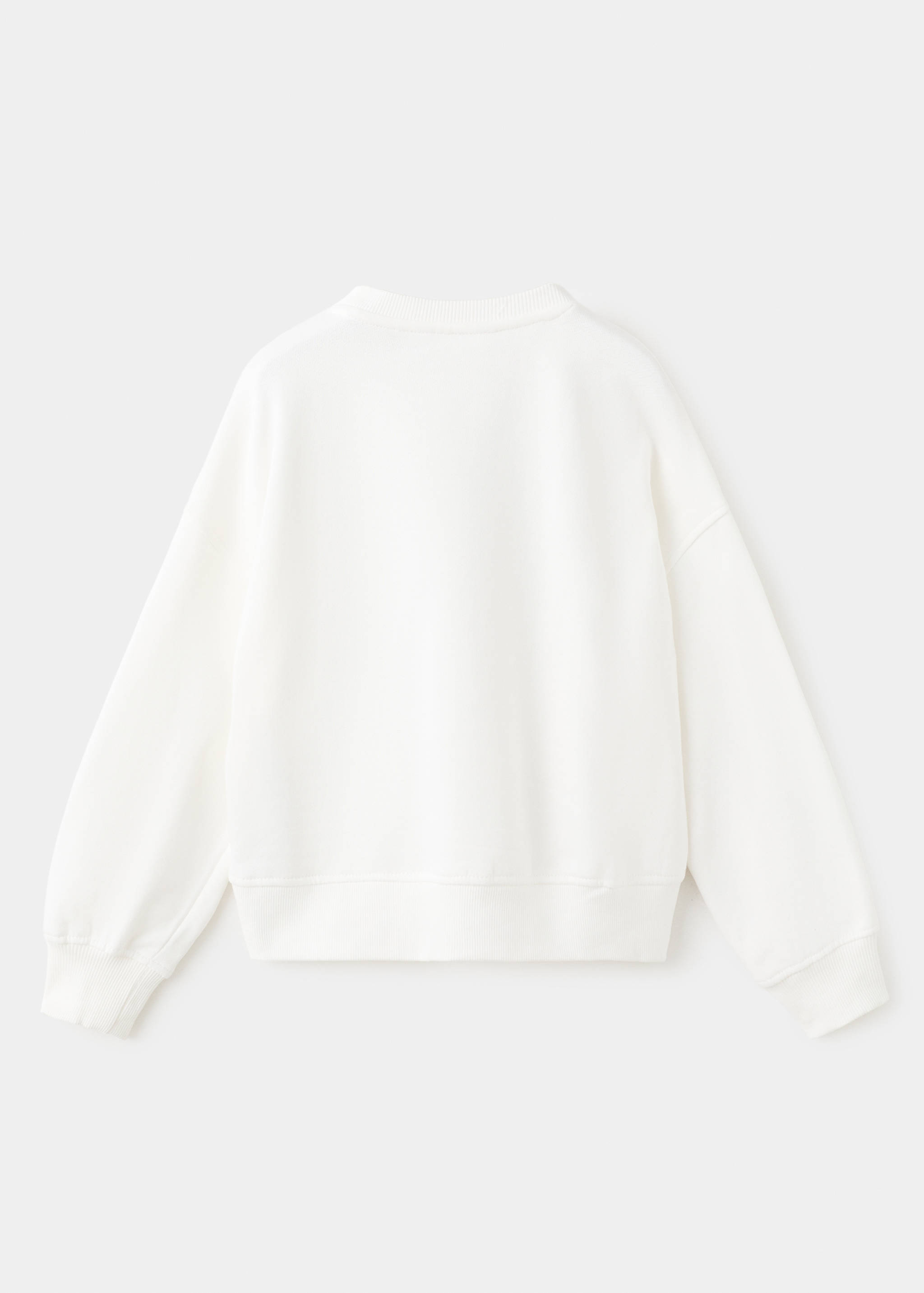 Printed cotton sweatshirt - Reverse of the article