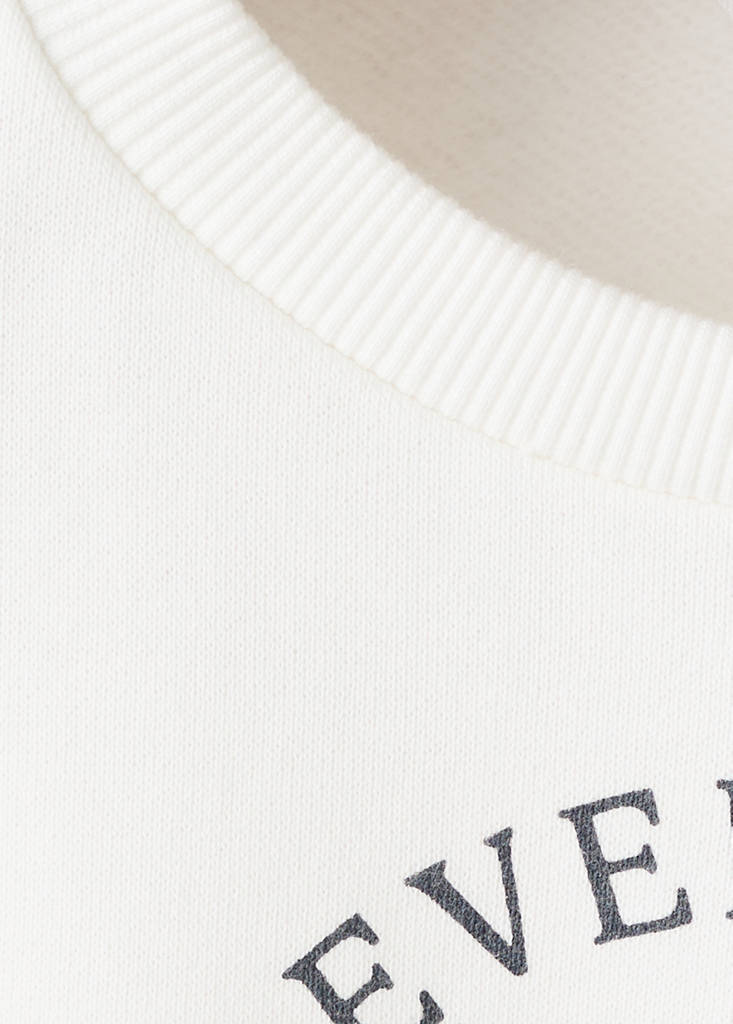 Printed cotton sweatshirt — Off White