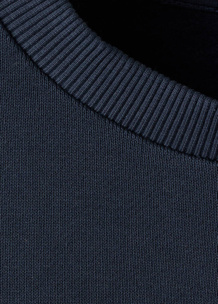 Printed cotton sweatshirt — Dark Navy