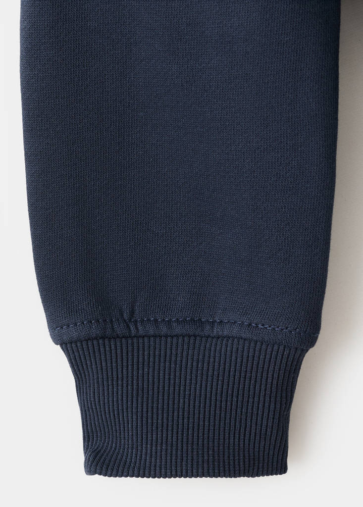 Printed cotton sweatshirt — Dark Navy