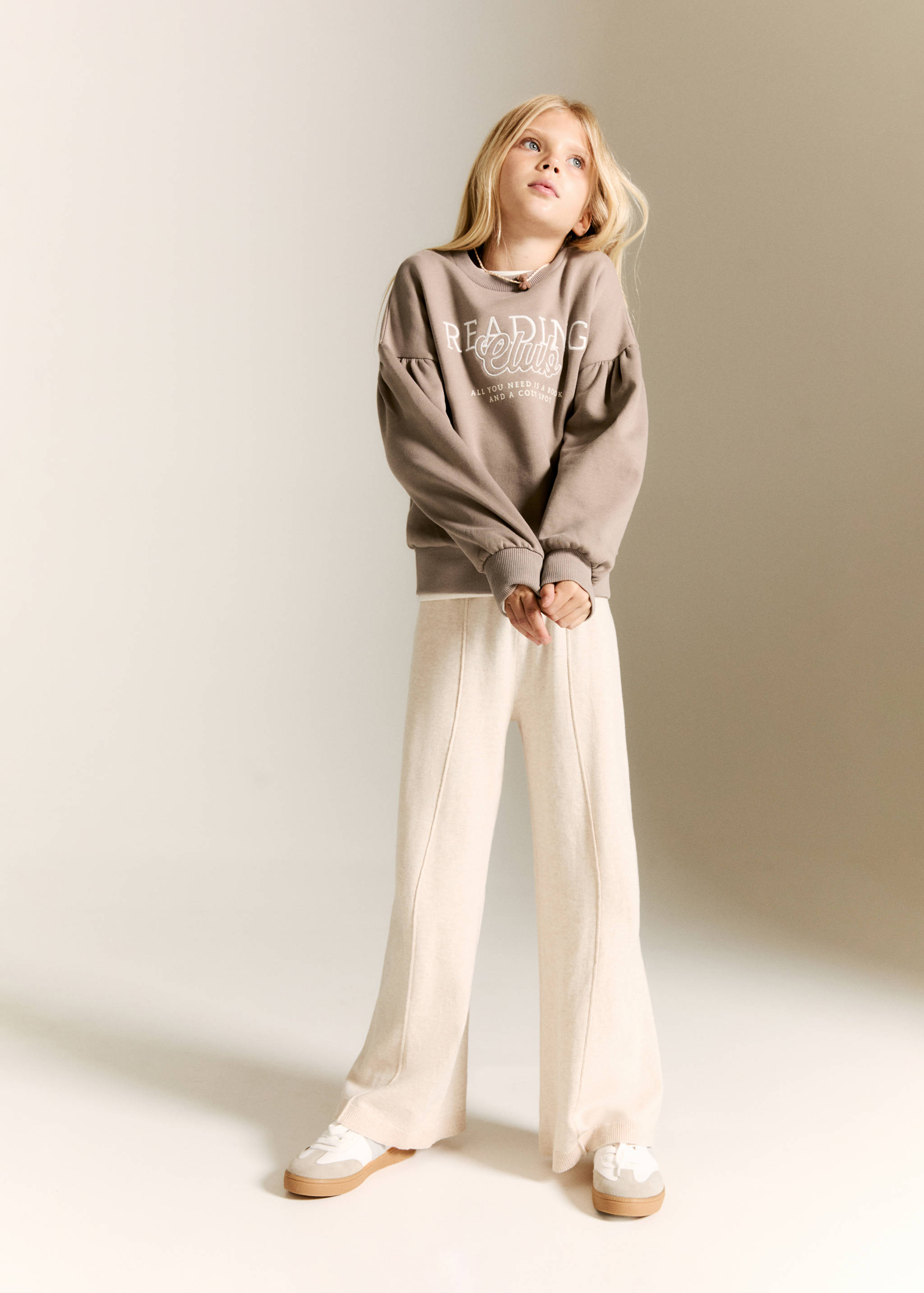 Sweater coton brodé - Plan général