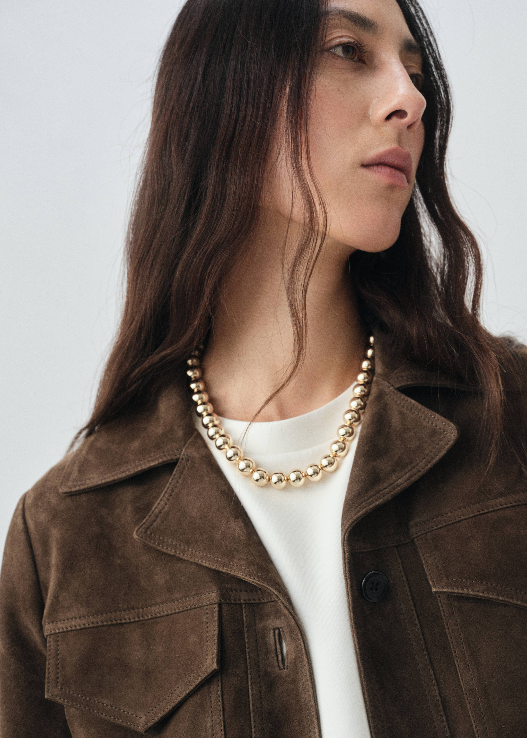 Veste 100 % daim à poches - Détail de l'article 1