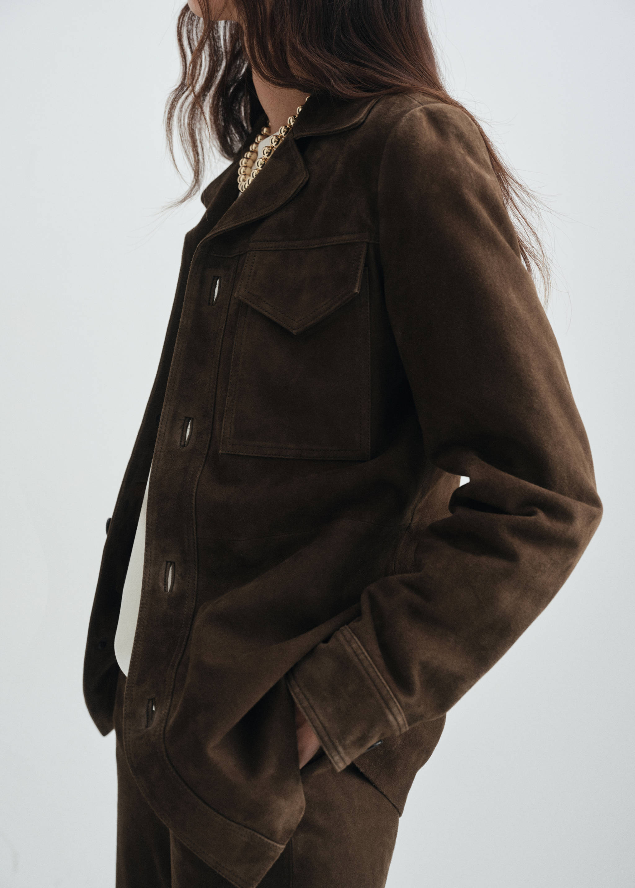 Veste 100 % daim à poches - Détail de l'article 6