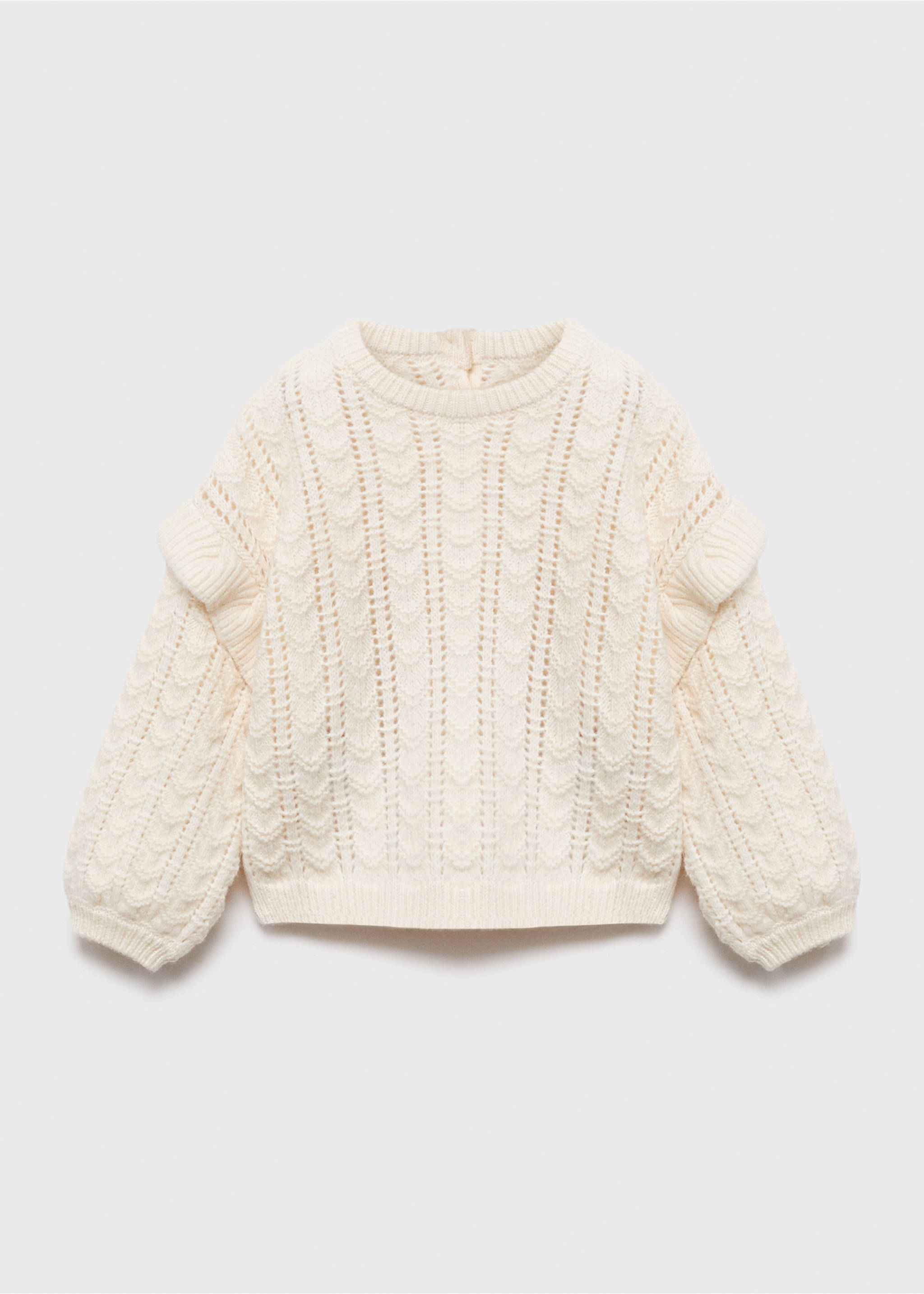 Jersey punto volantes - Artículo sin modelo, Blanco roto. Ref: 17036347-00.