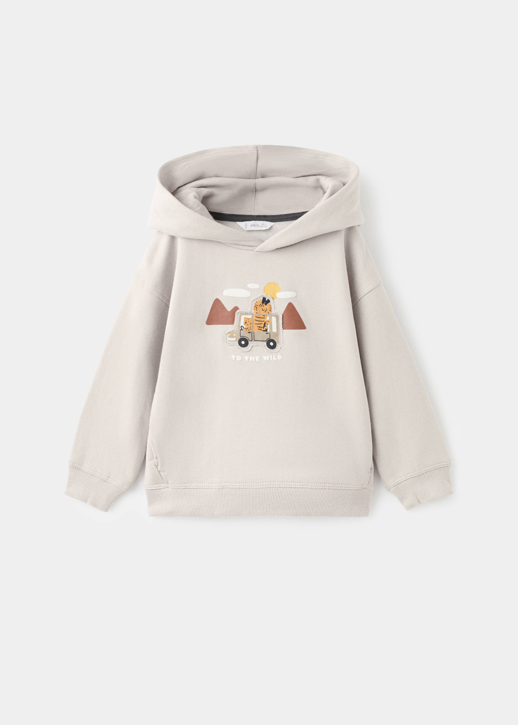 Sweat brodé et imprimé - Article sans modèle
