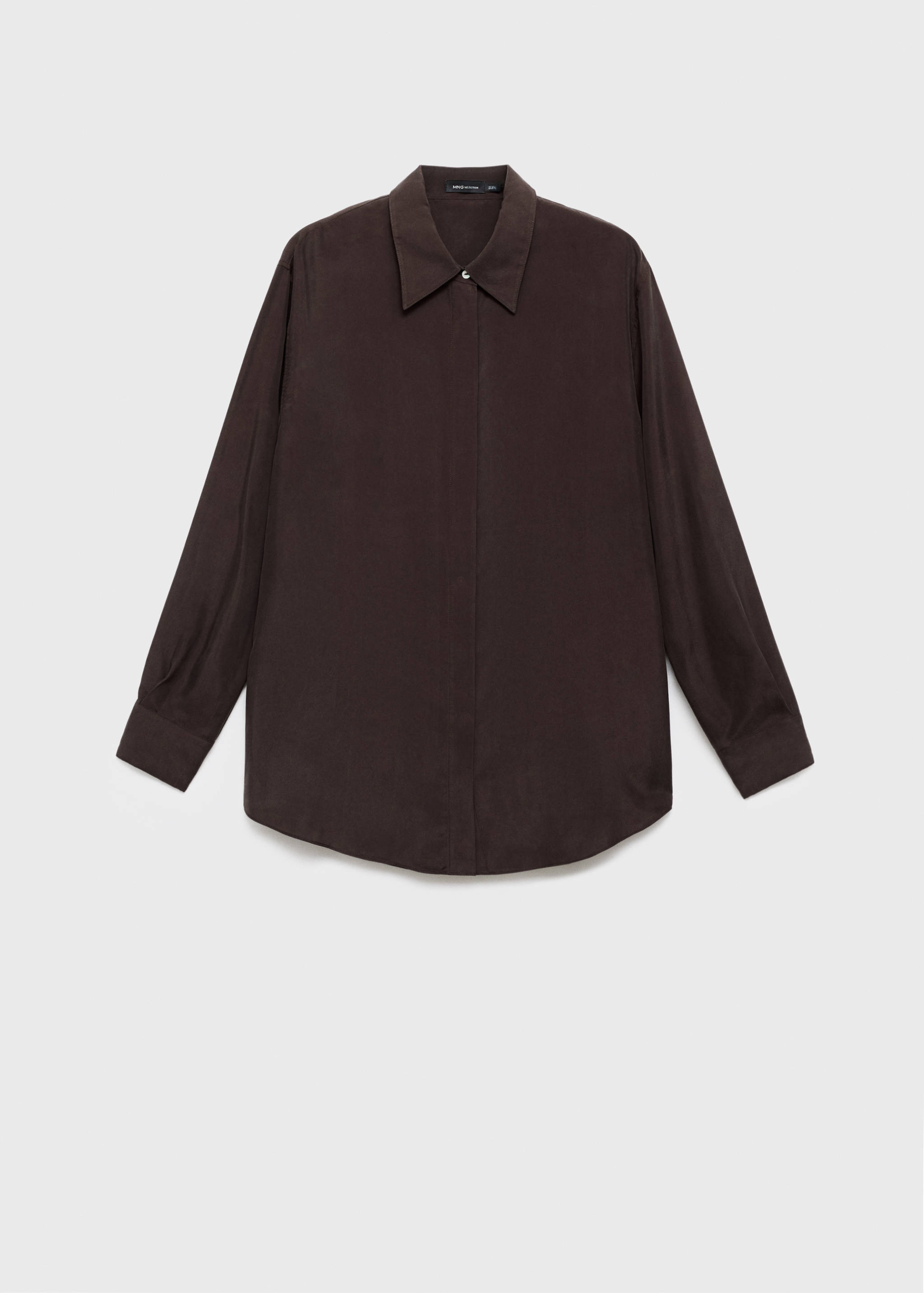 Πουκάμισο oversize 100% μετάξι - Προϊόν χωρίς μοντέλο