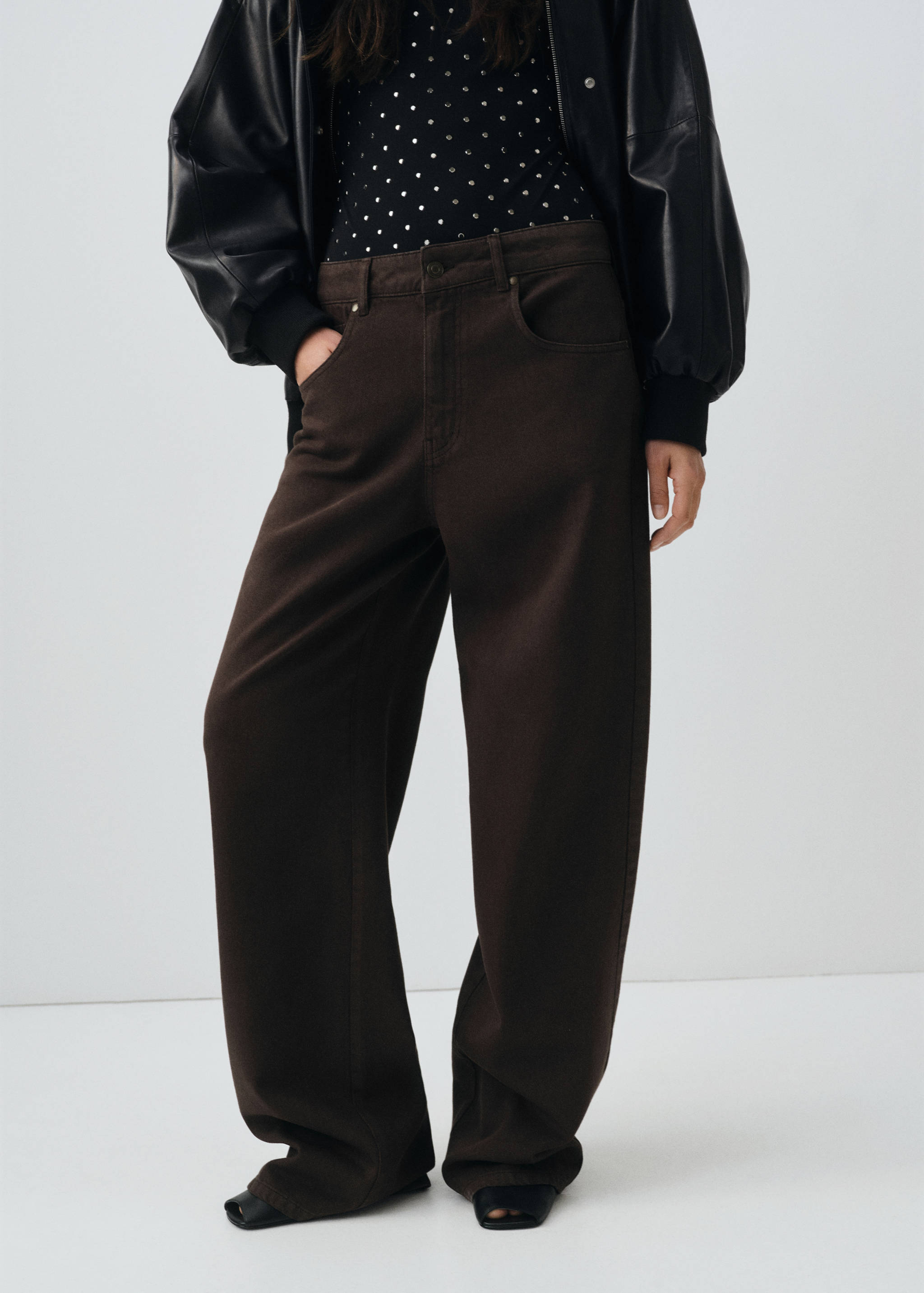 Jean droit taille normale - Plan moyen