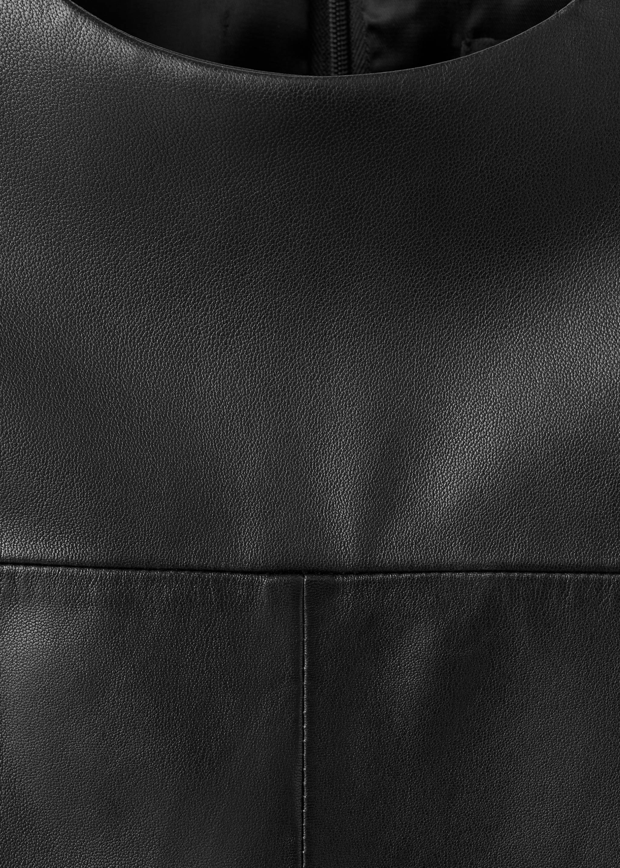 Oversize-t-shirt i 100 % läder - Detaljer om artikeln 8