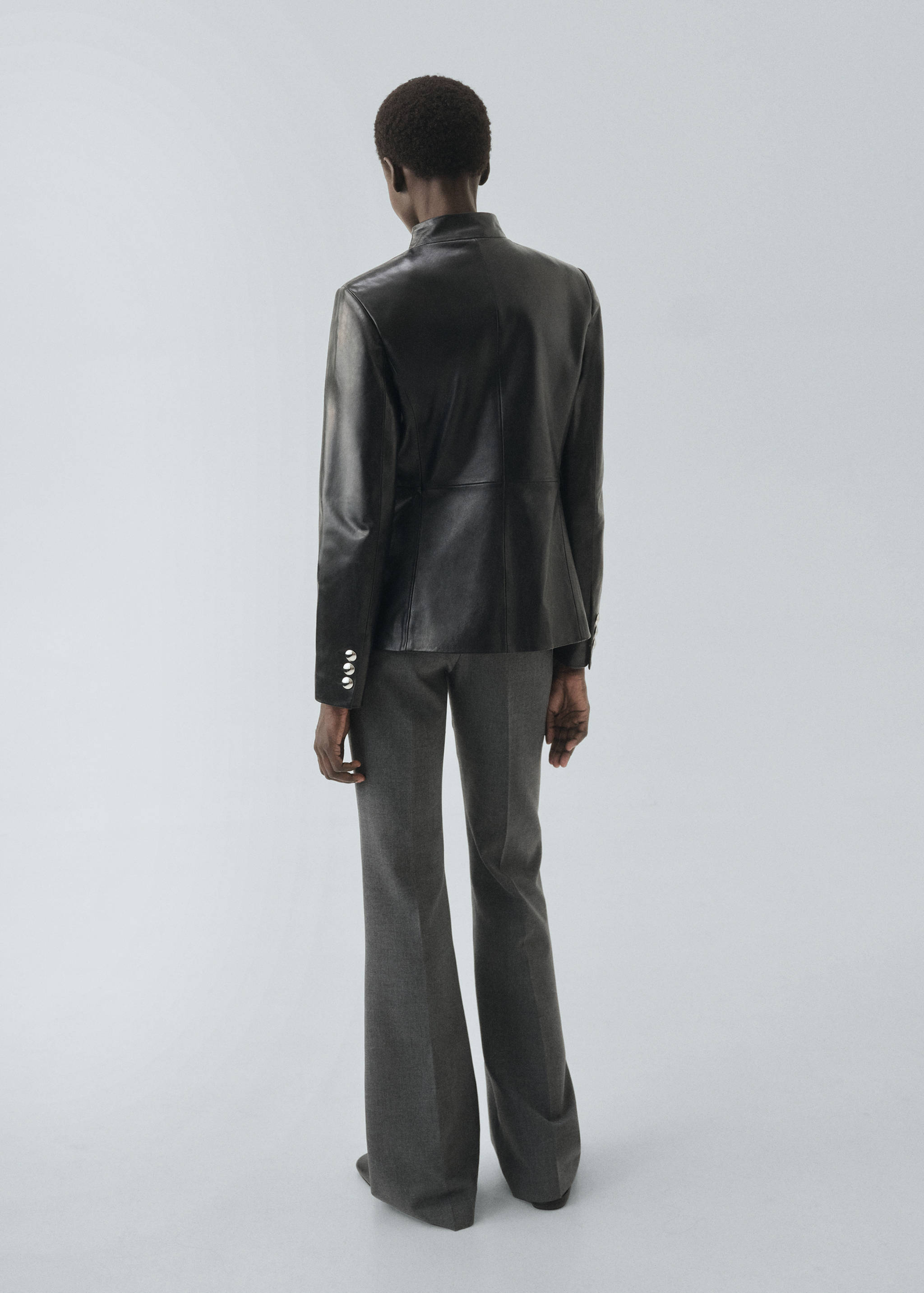 Belt straight-fit pants - Reverse of the article