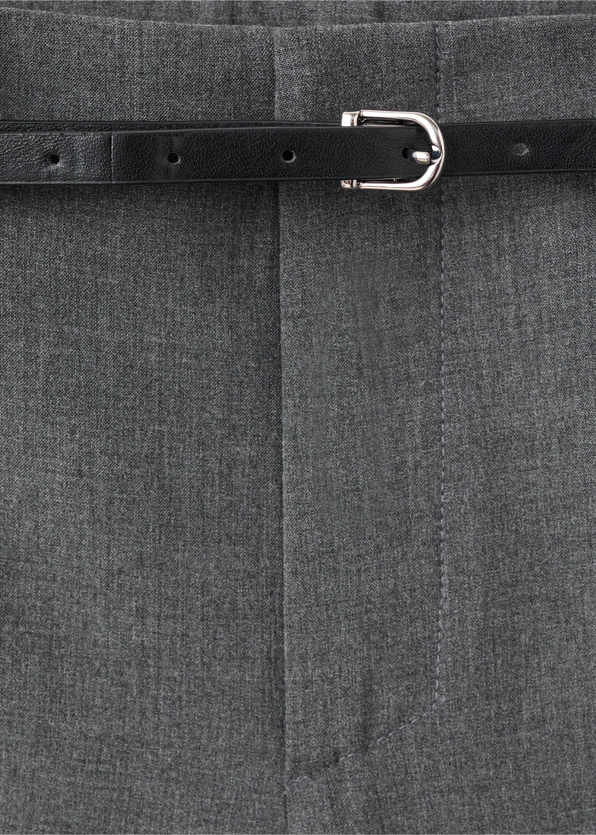 Прямые брюки с ремешком - Деталь изделия 8, Серый. Ref: 17036360-00.