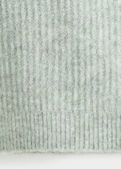 Knitted ribbed sweater — Aqua Green 6
