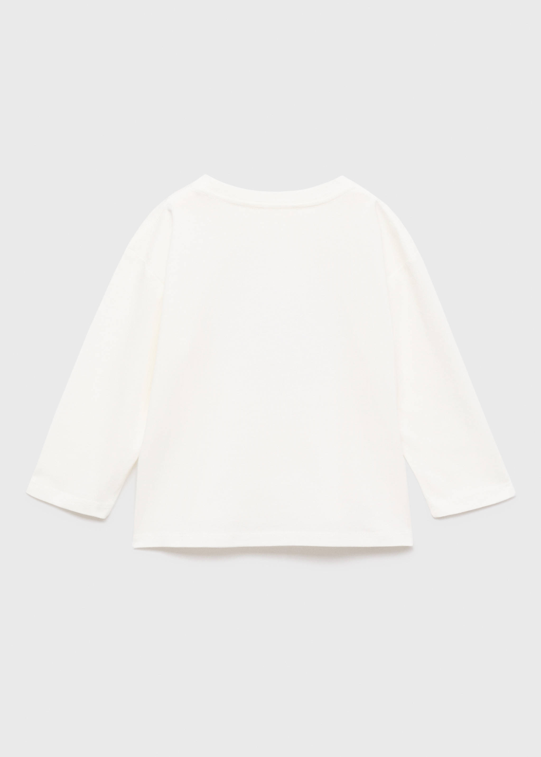 T-skjorte med trykk tekstur - Baksiden av artikkelen