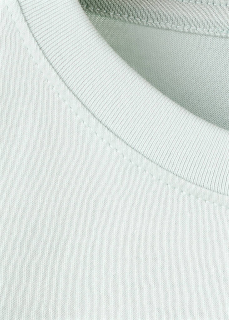 Printed cotton-blend t-shirt — Aqua Green