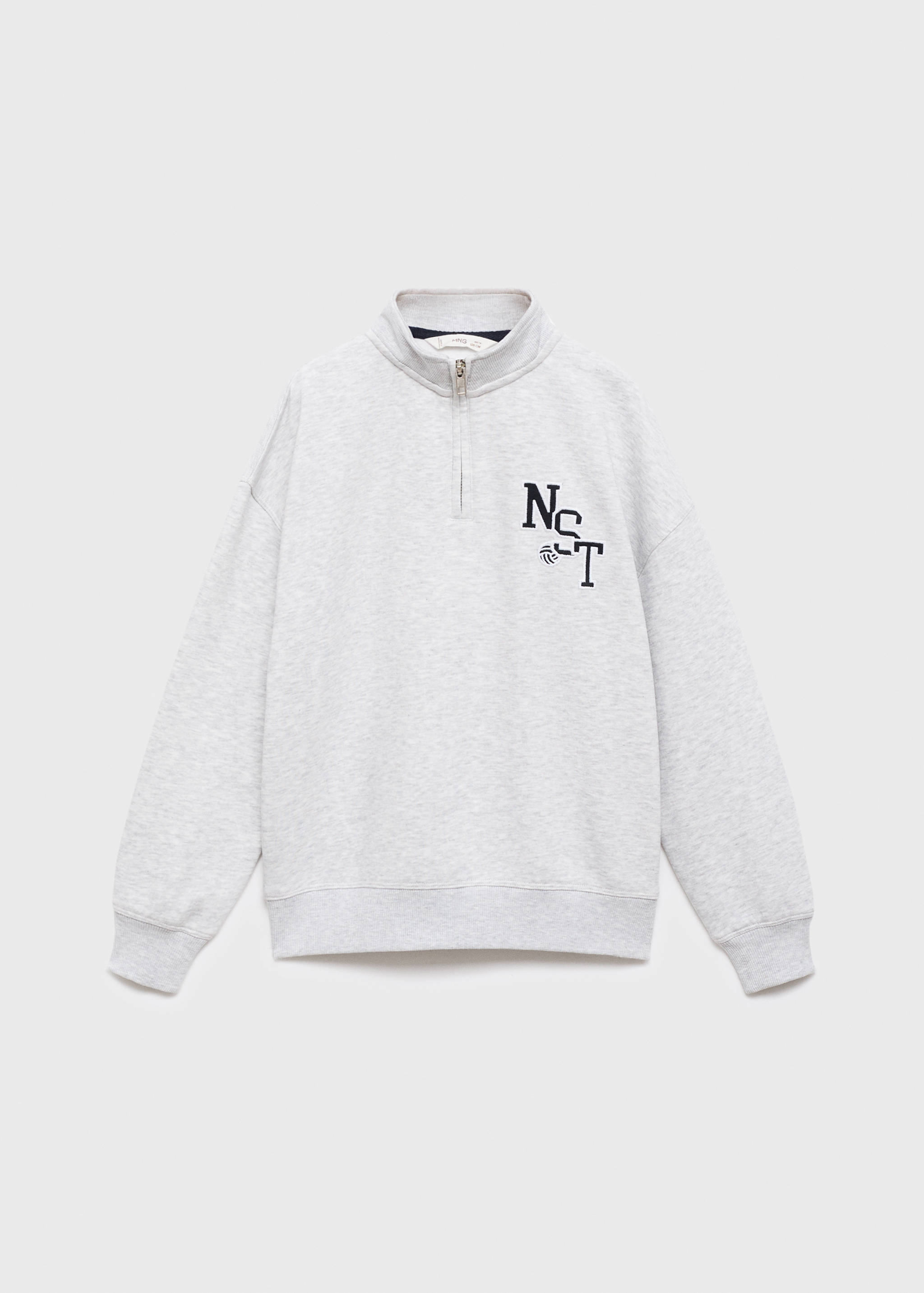 Perkins-neck cotton sweater - Article without model