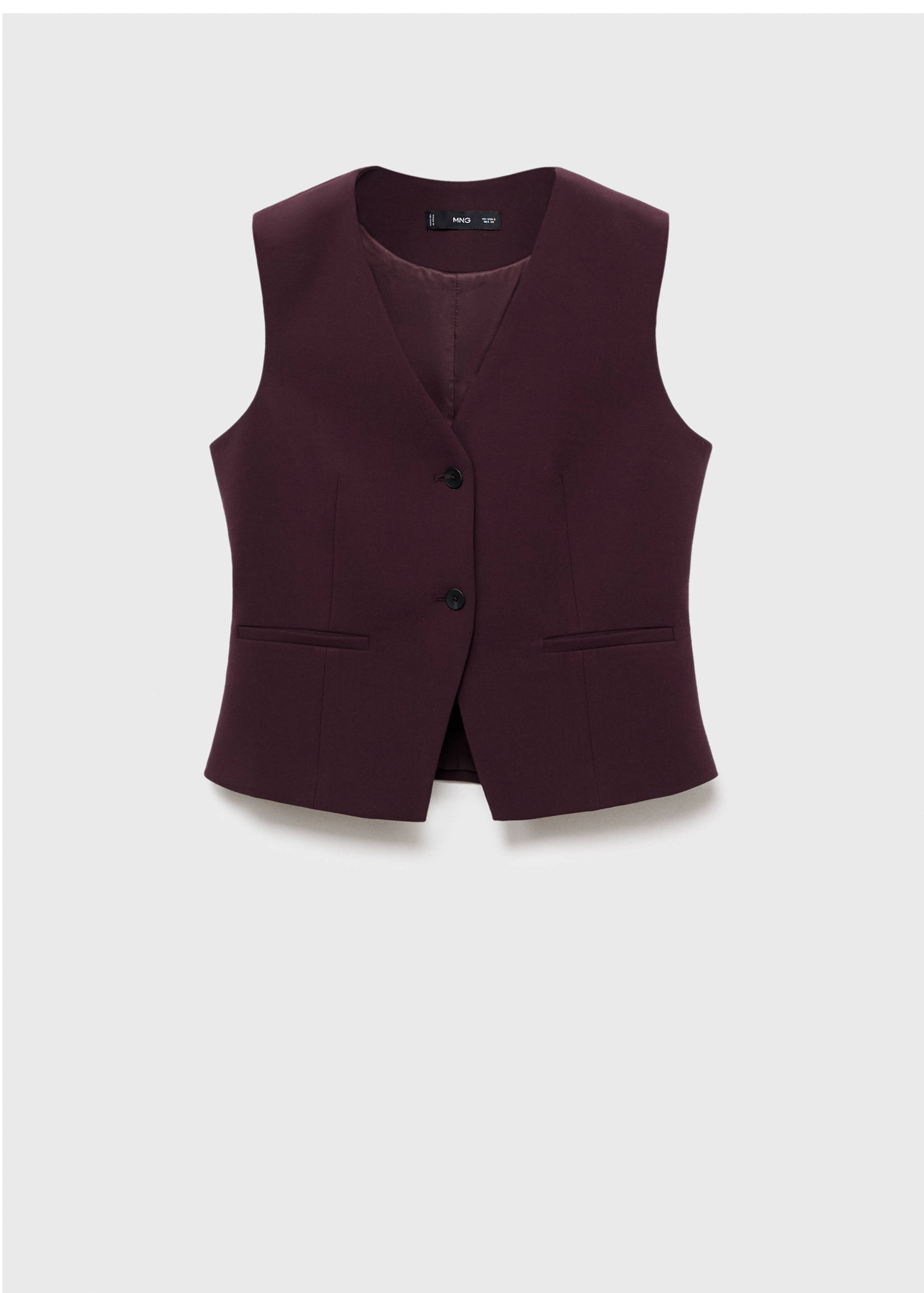 Fitted suit waistcoat - Article without model