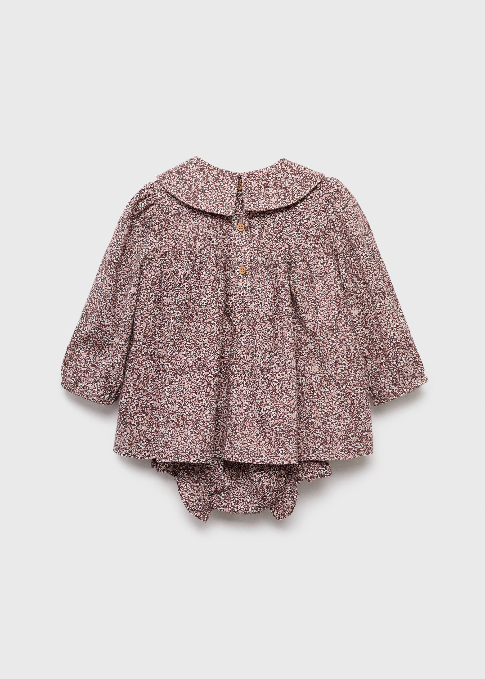 Floral dress and nappy cover - Reverse of the article, Pink. Ref: 17036738-00.