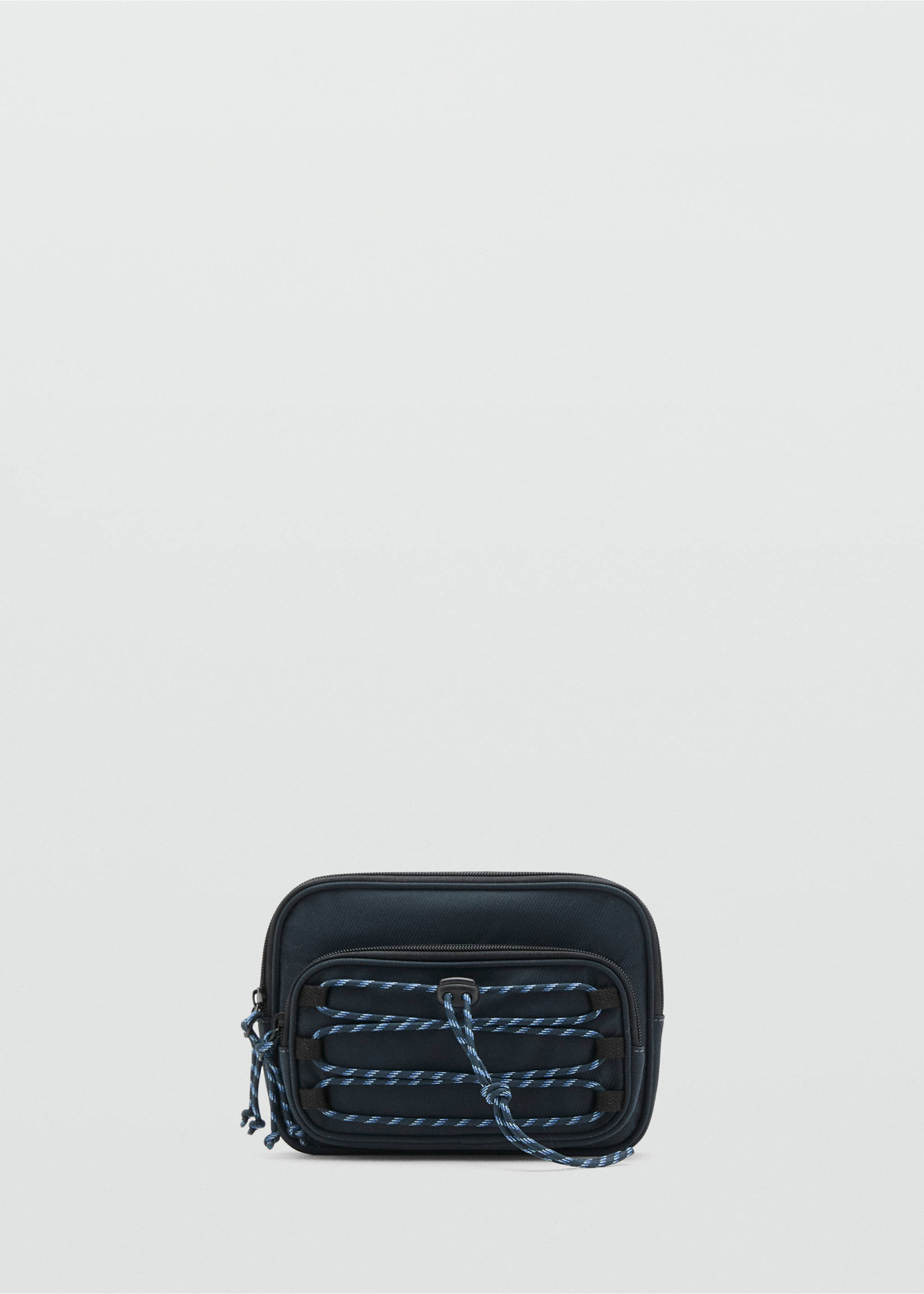 Fanny pack with cords - Article without model, Navy. Ref: 17036742-00.