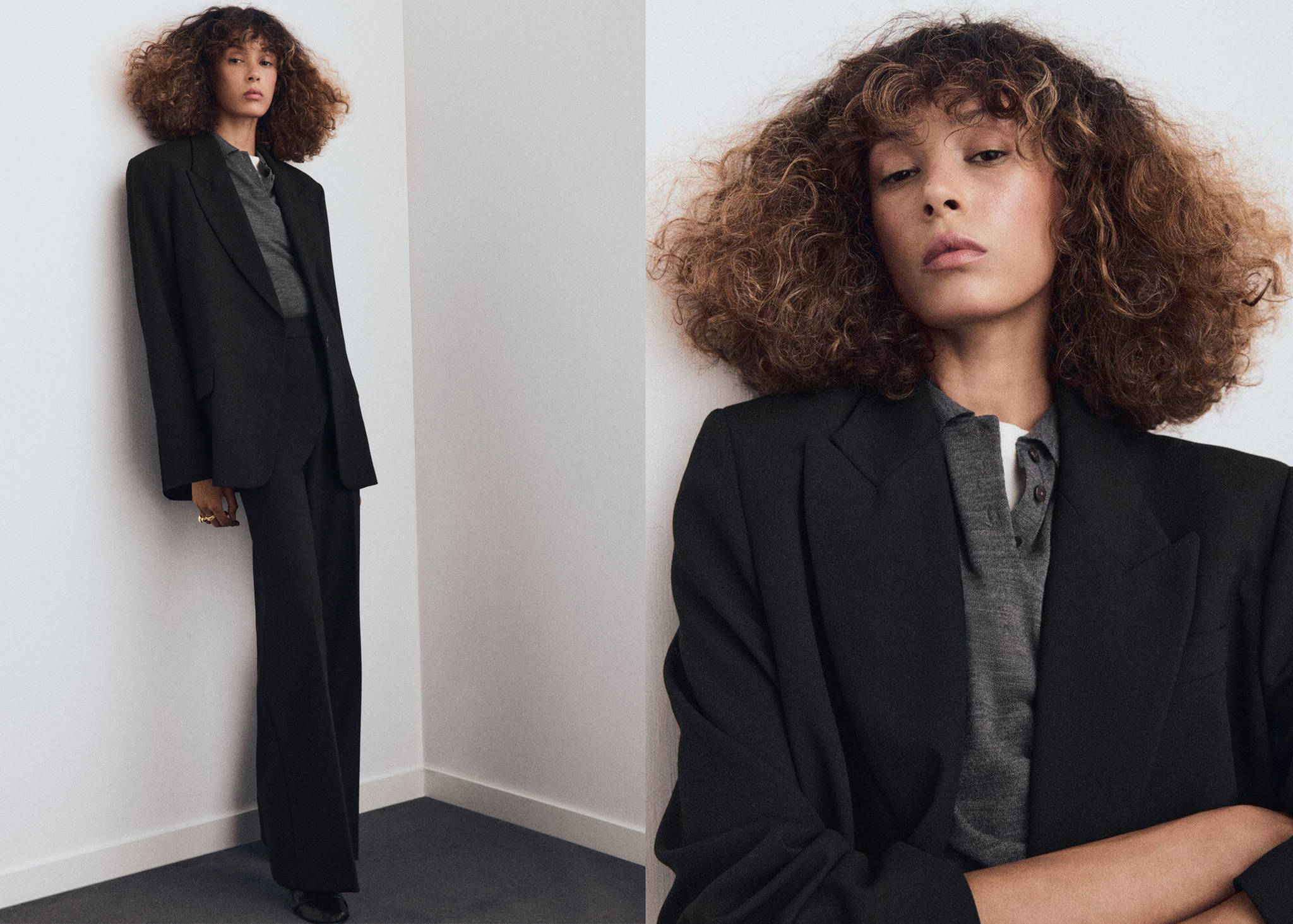 Suit blazer with flap pockets - Panoramic plane